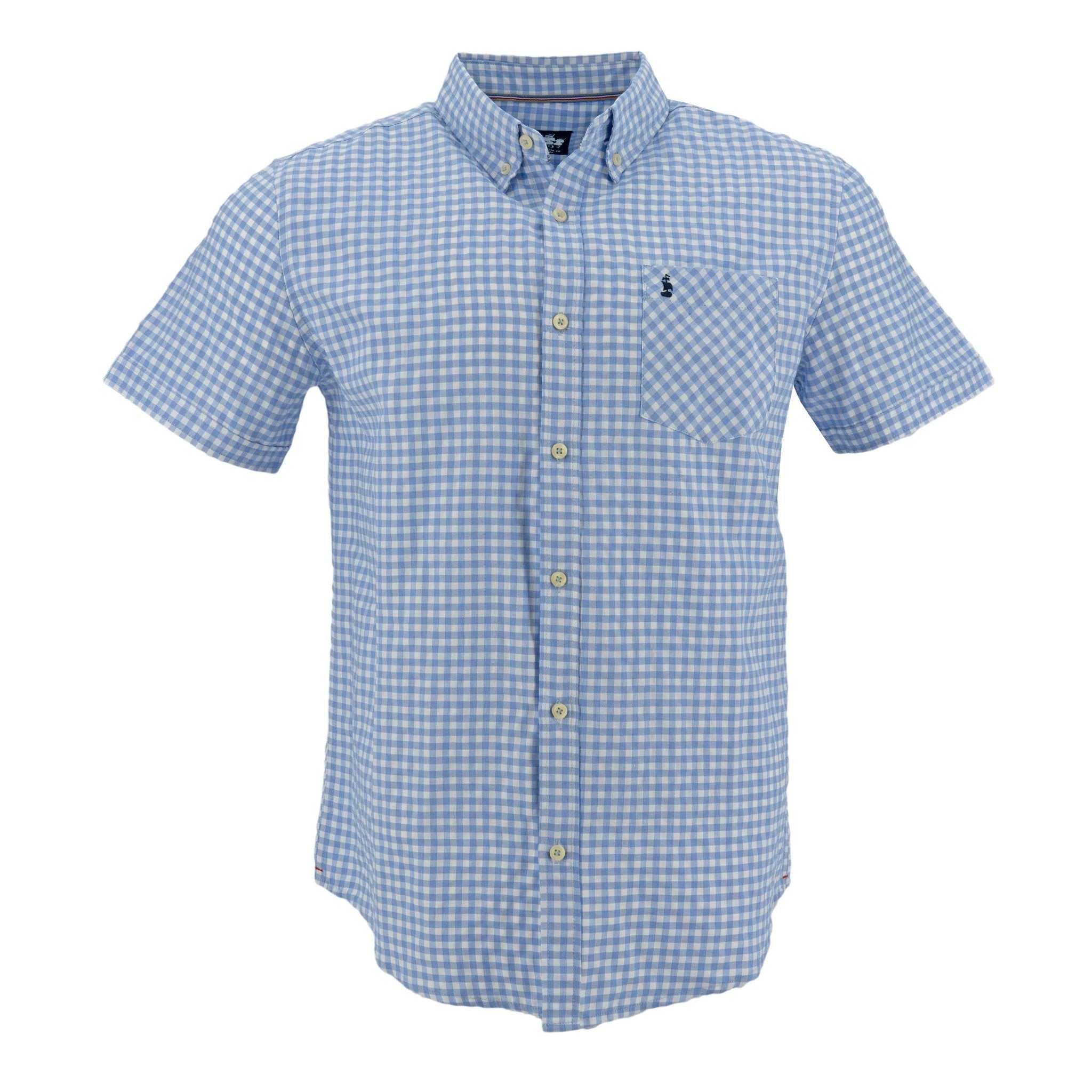 Camisa 1492 Mangas Cortas Cuadros P/ Caballeros by 1492