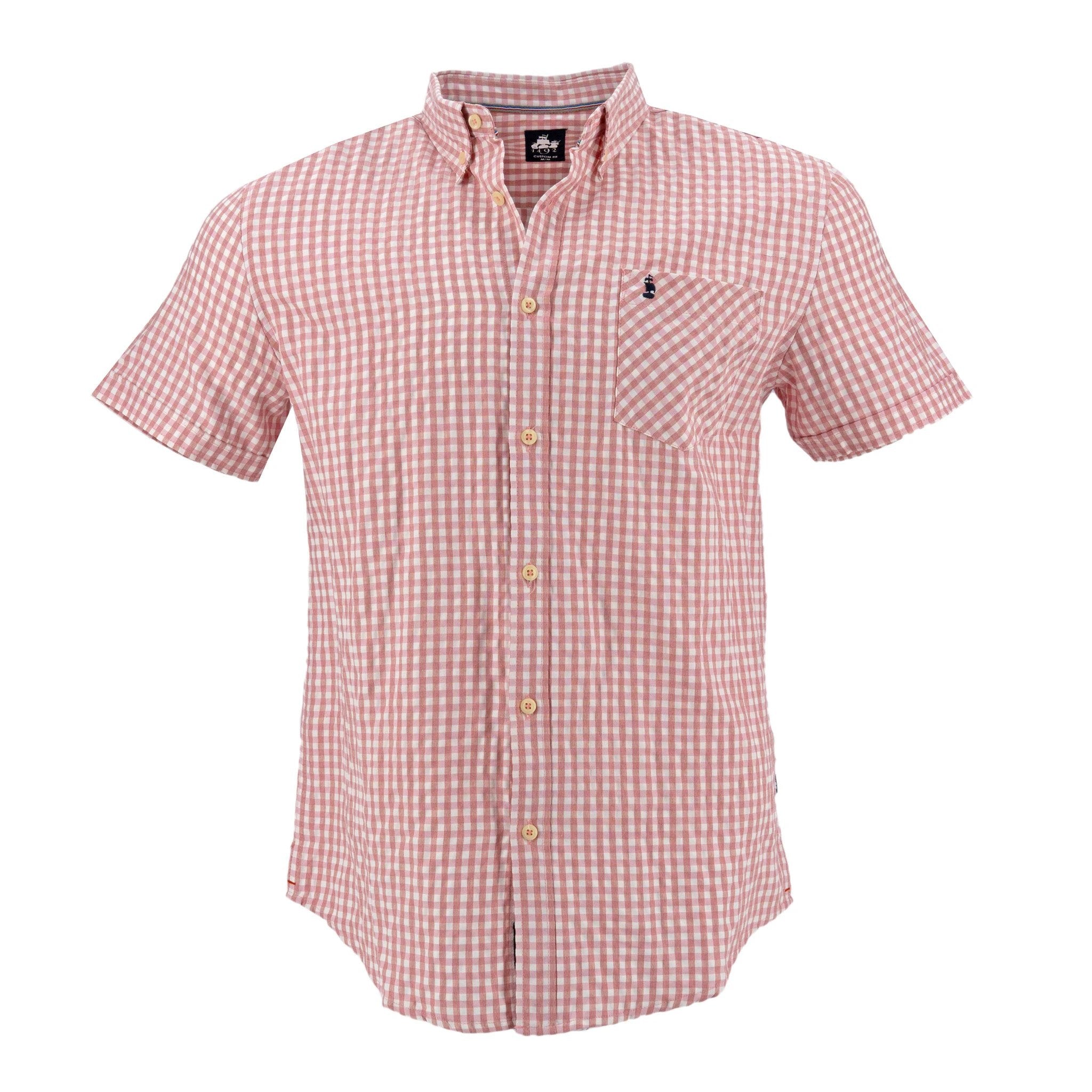 Camisa 1492 Mangas Cortas Cuadros P/ Caballeros by 1492