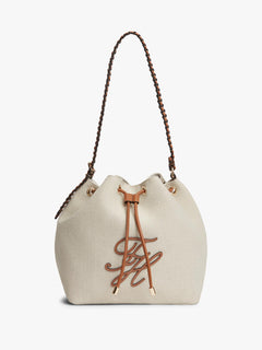 Cartera Tommy Hilfiger Cubo Canvas Cognac para Damas
