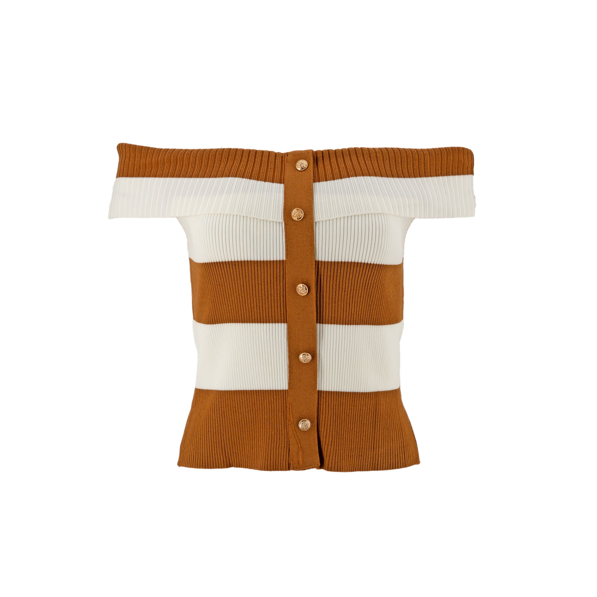 Blusa Sofia S sin Mangas Rayas para Damas
