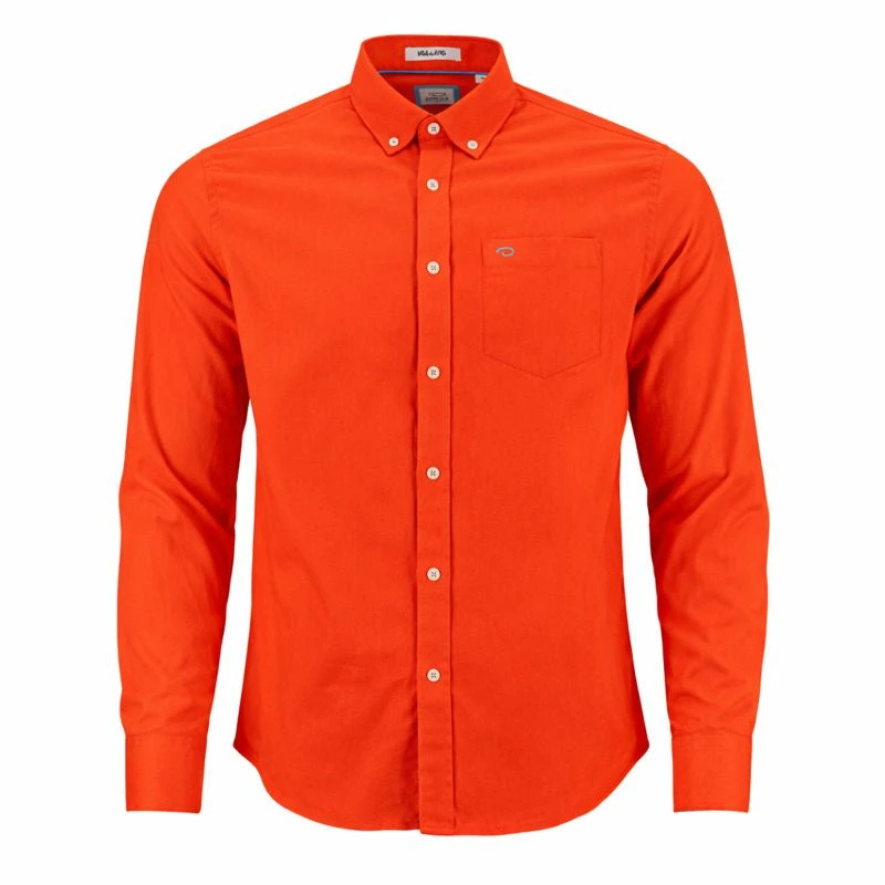 Camisa Oscar De La Renta Mangas Largas Lisa Para Caballeros by Oscar De La Renta