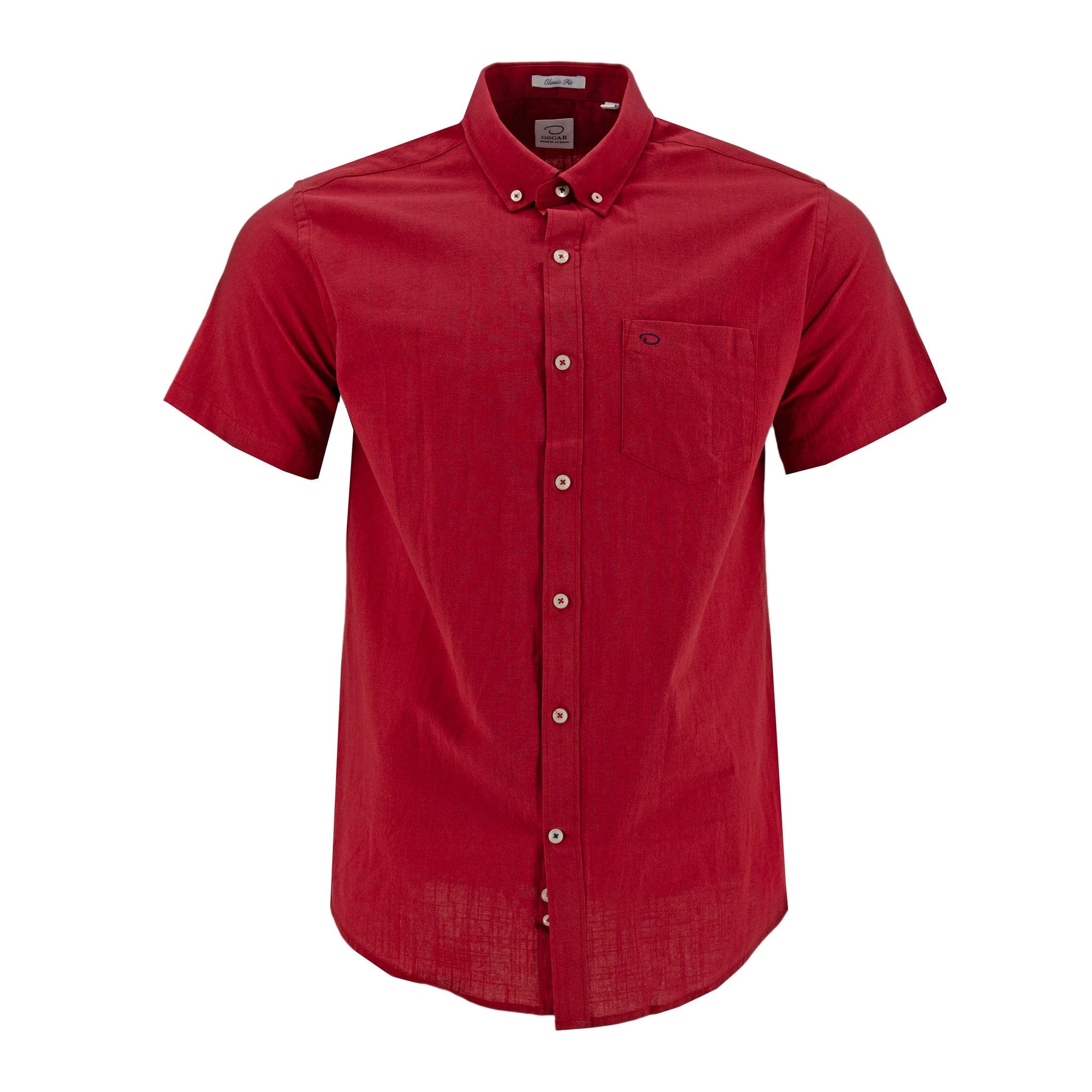 Camisa Oscar De La Renta Mangas Cortas Lisa Para Caballeros by Oscar De La Renta