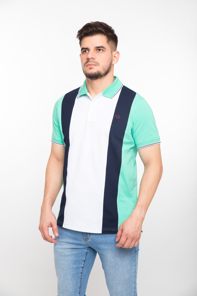 Poloshirt Oscar De La Renta Mangas Cortas Combinado Para Caballeros