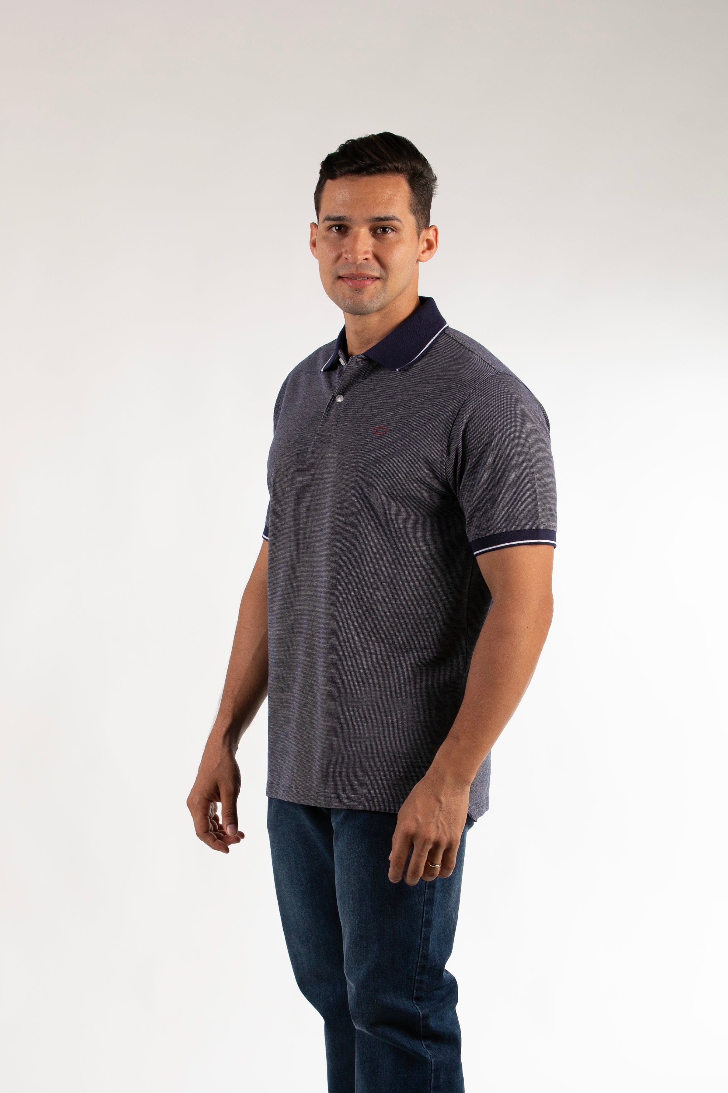 Poloshirt Oscar De La Renta Mangas Cortas Liso Para Caballeros