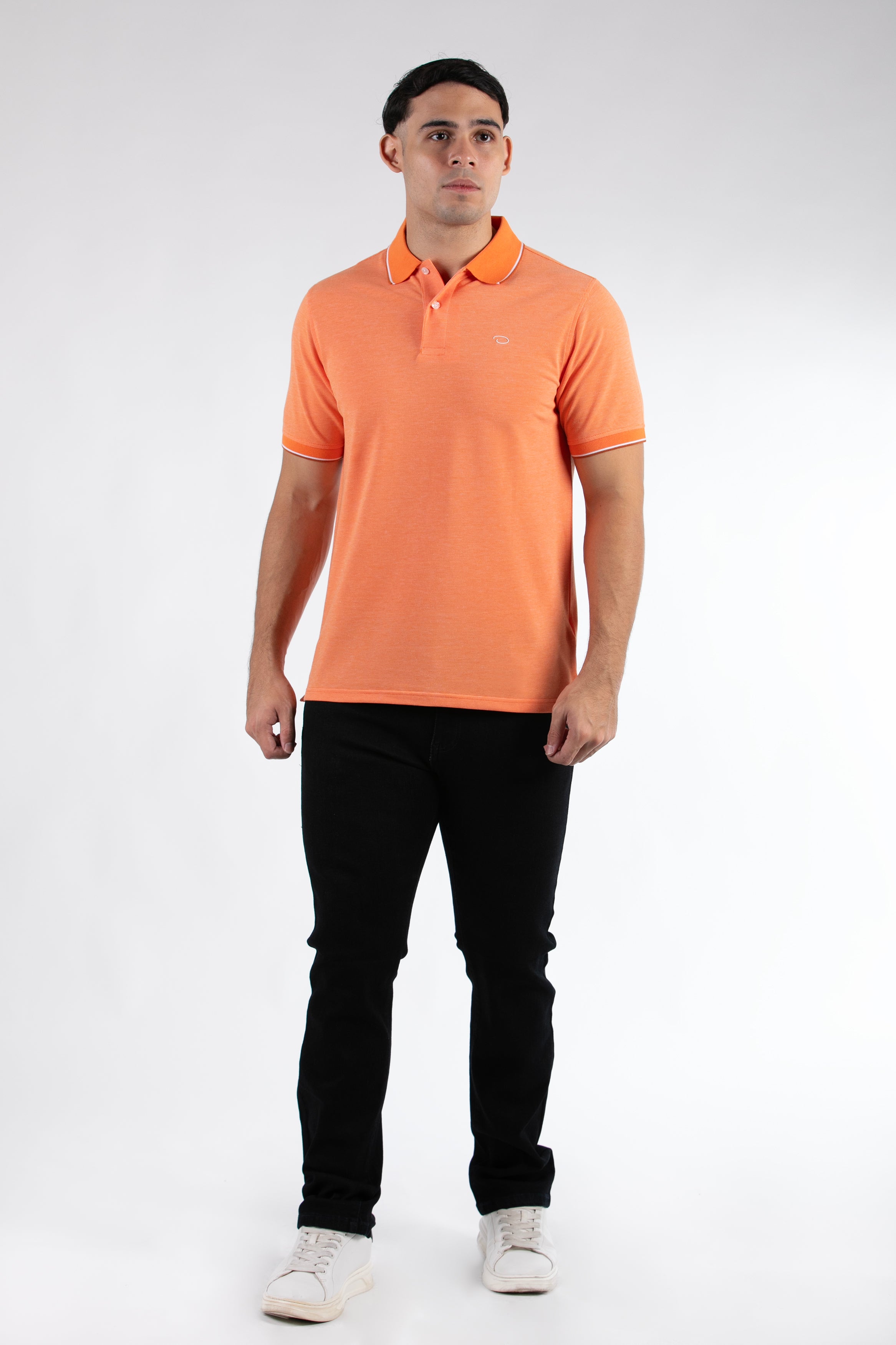 Poloshirt Oscar De La Renta Mangas Cortas Liso Para Caballeros