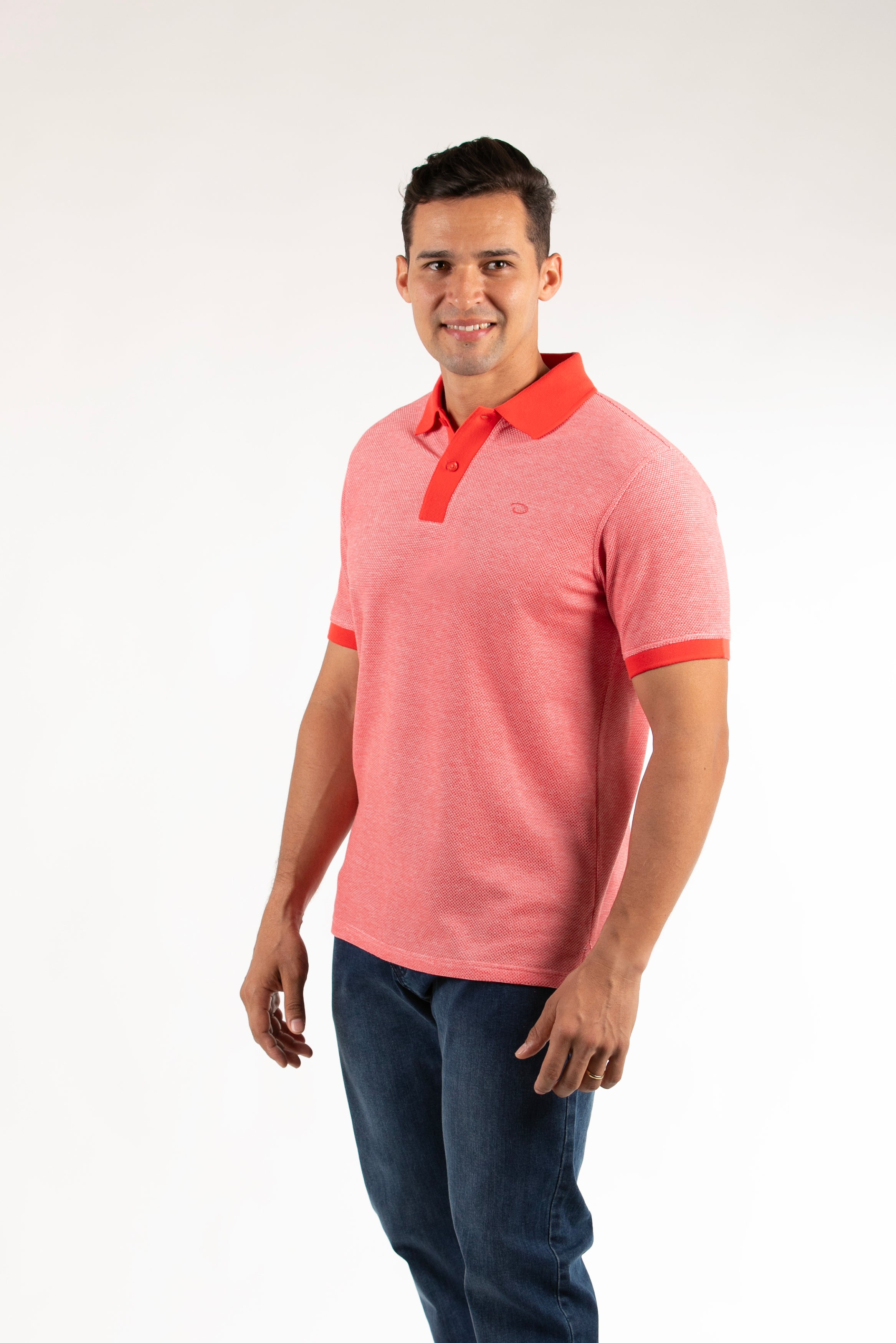 Poloshirt Oscar De La Renta Mangas Cortas Liso Para Caballeros