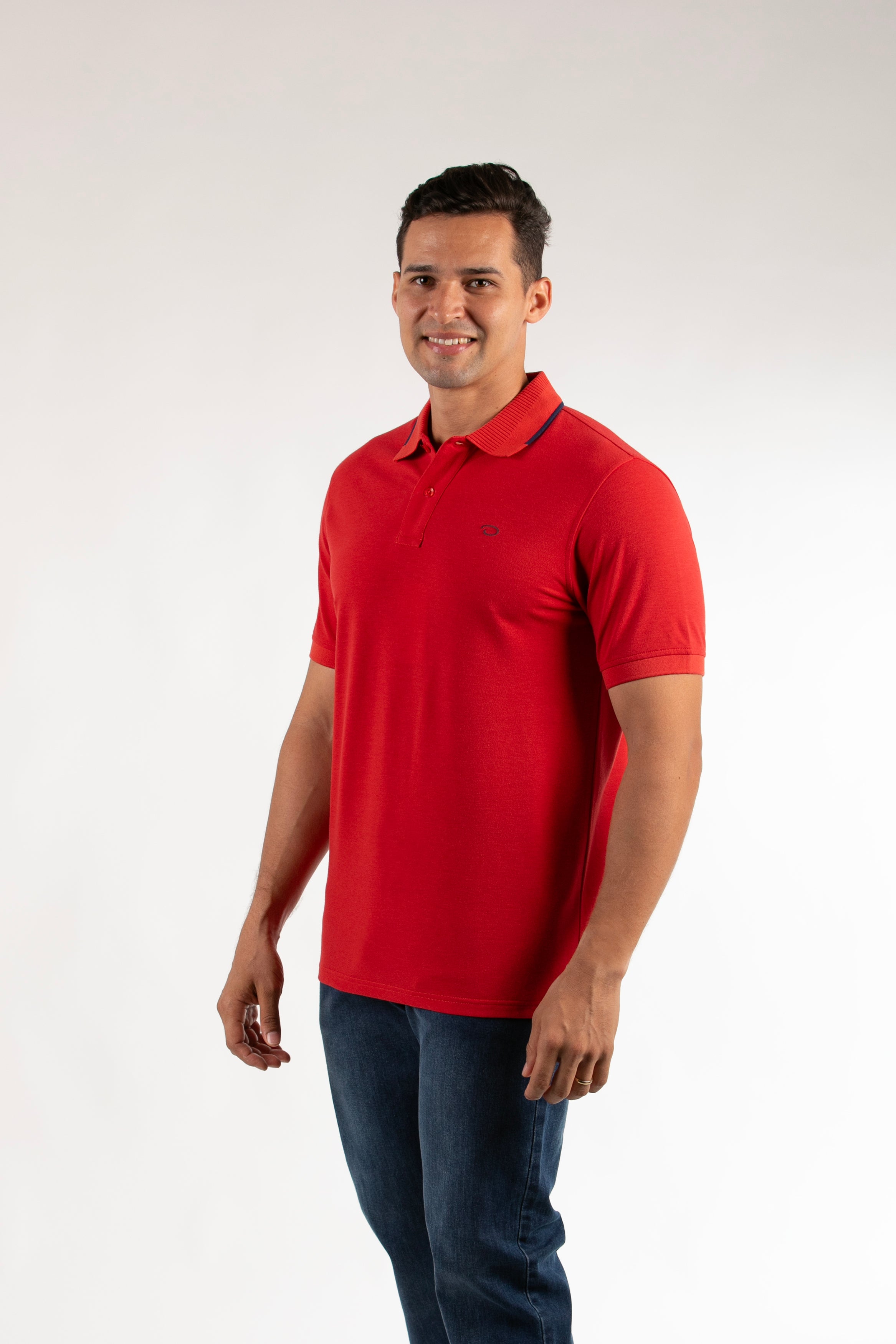 Poloshirt Oscar De La Renta Mangas Cortas Liso Para Caballeros