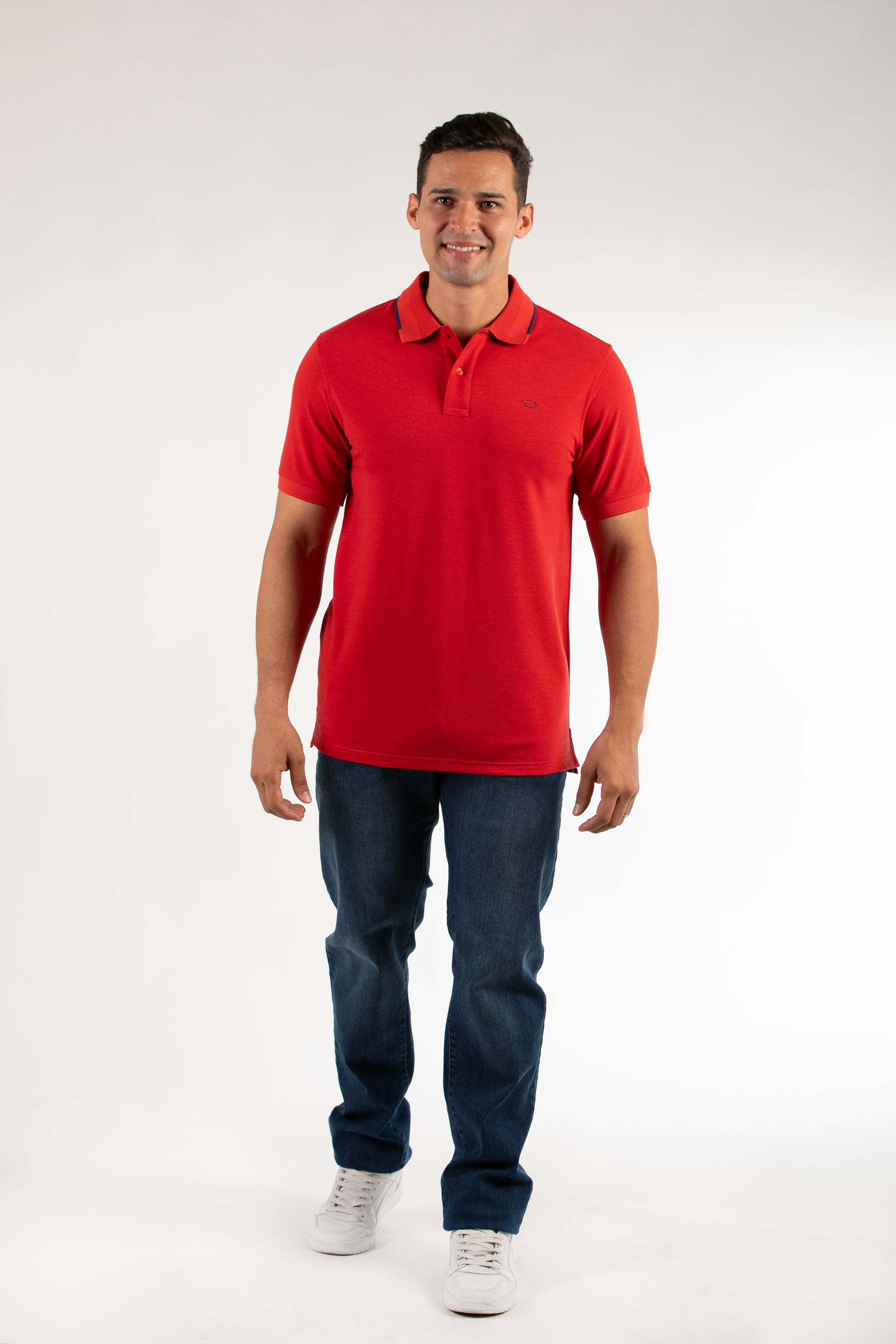 Poloshirt Oscar De La Renta Mangas Cortas Liso Para Caballeros