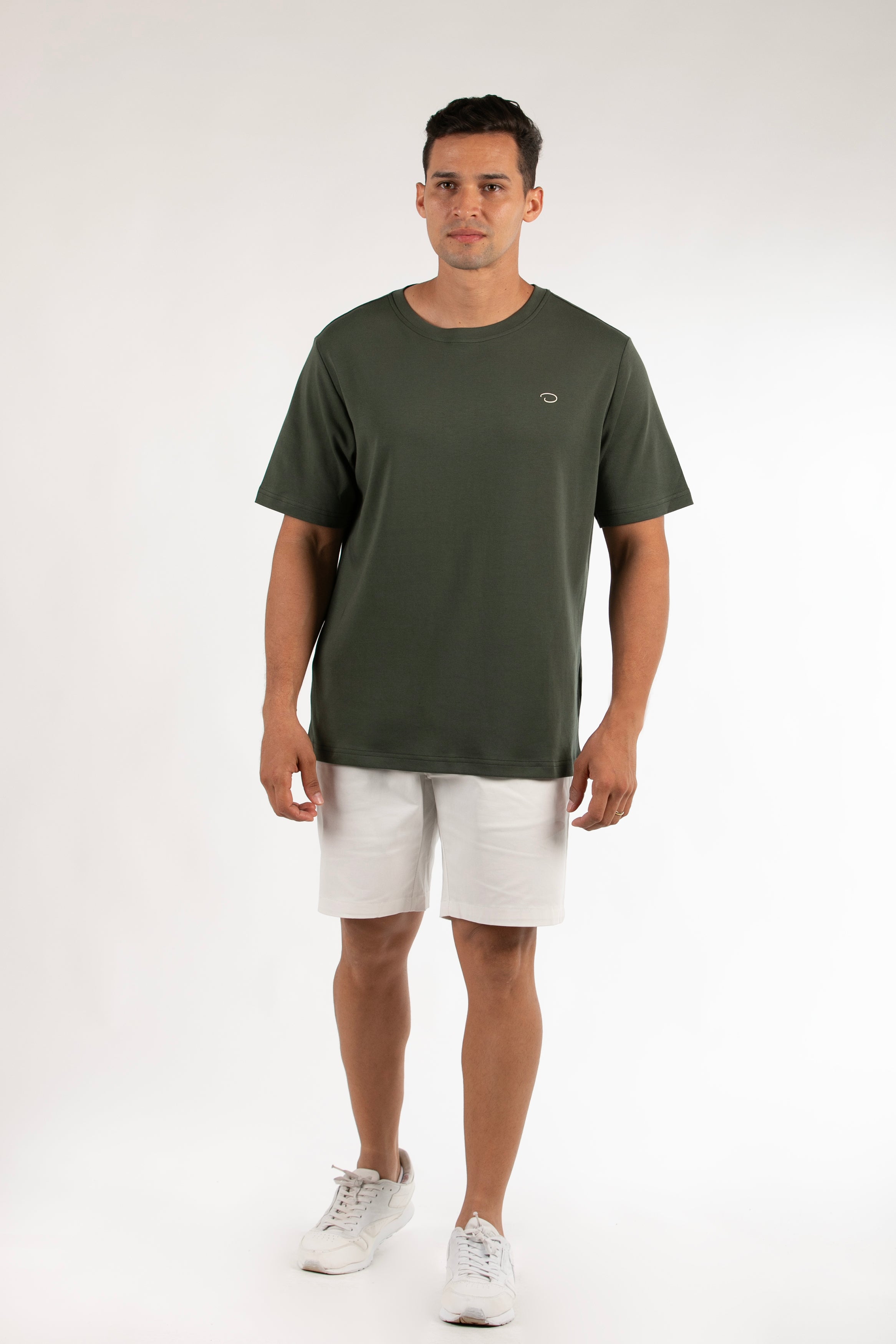 Camiseta Oscar De La Renta Mangas Cortas Lisa Para Caballeros