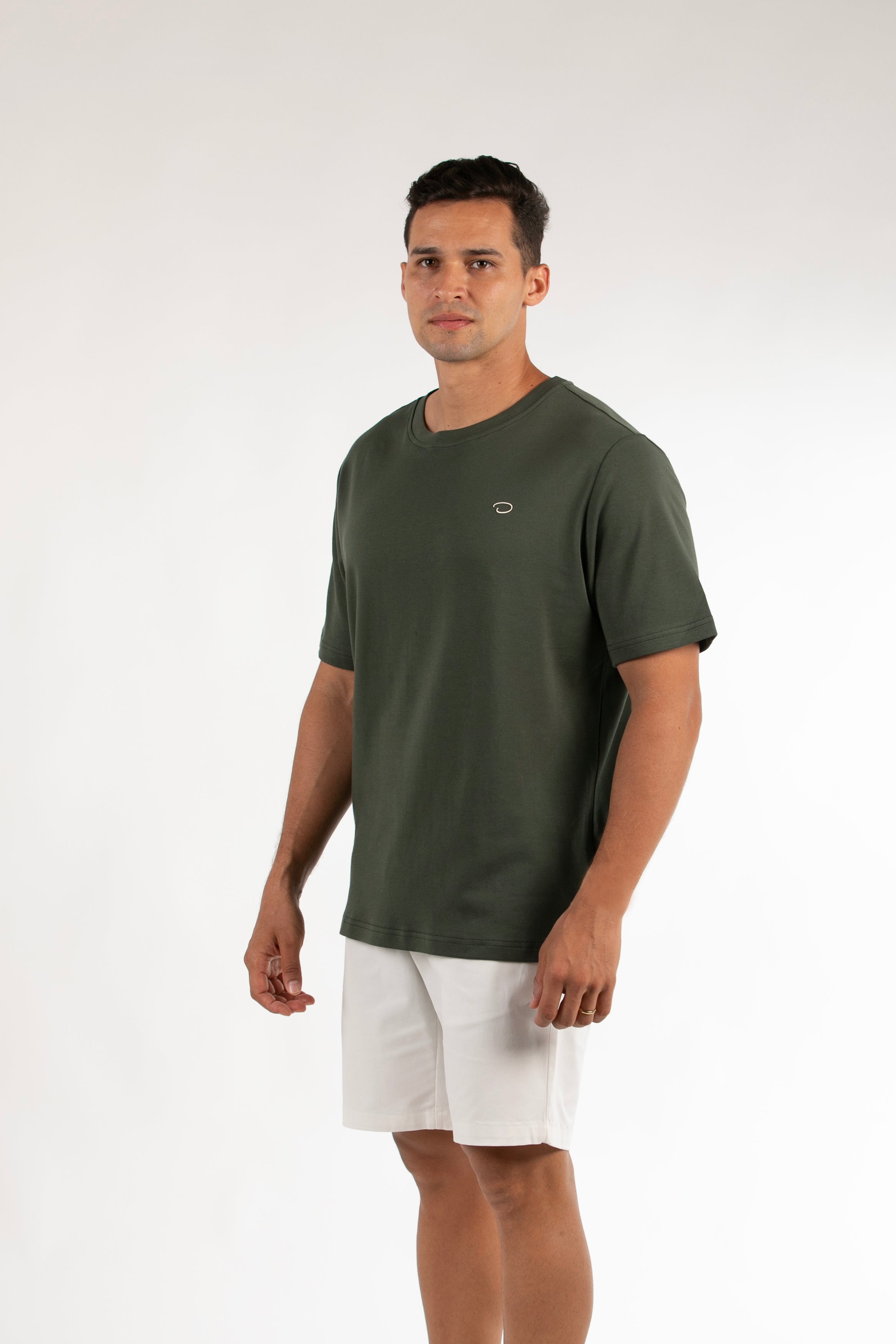 Camiseta Oscar De La Renta Mangas Cortas Lisa Para Caballeros