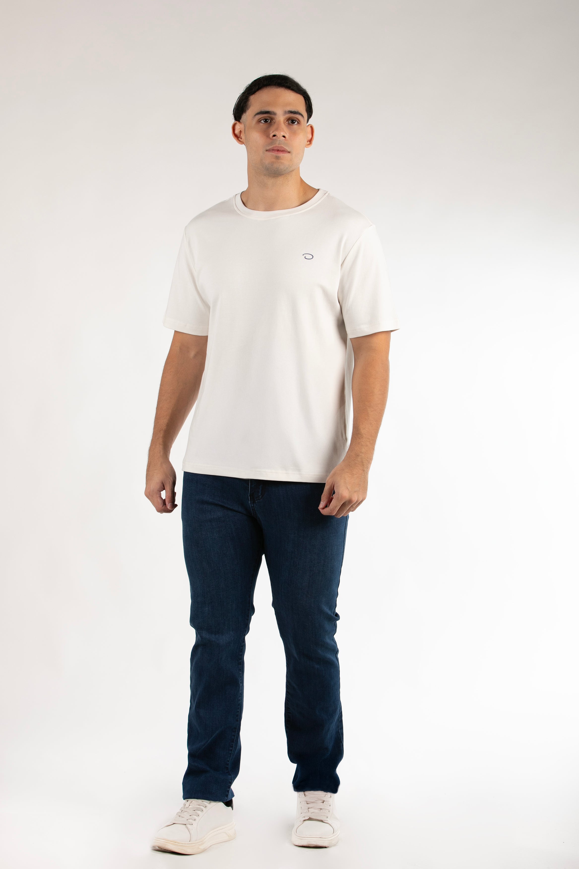 Camiseta Oscar De La Renta Mangas Cortas Lisa Para Caballeros