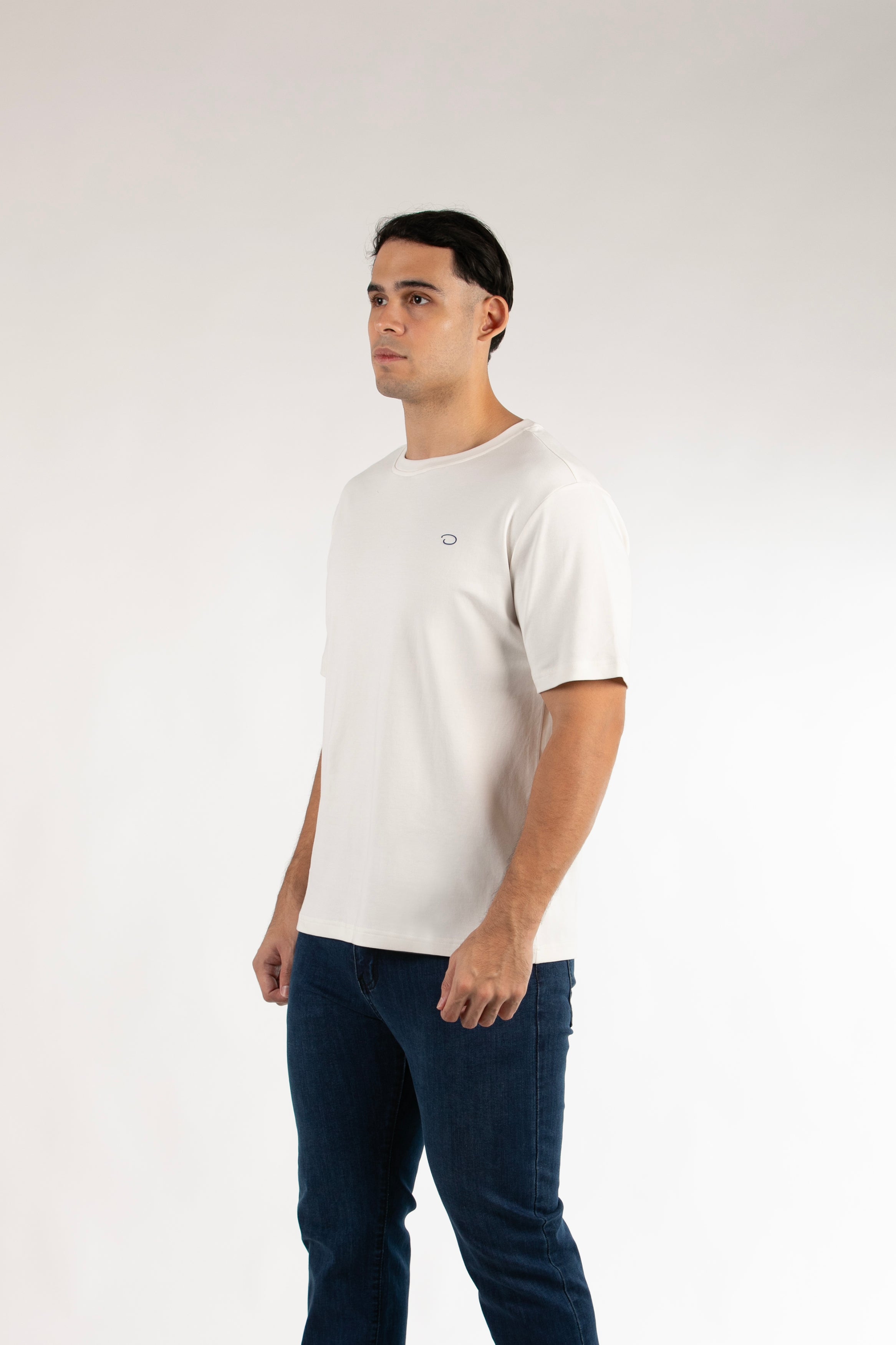 Camiseta Oscar De La Renta Mangas Cortas Lisa Para Caballeros