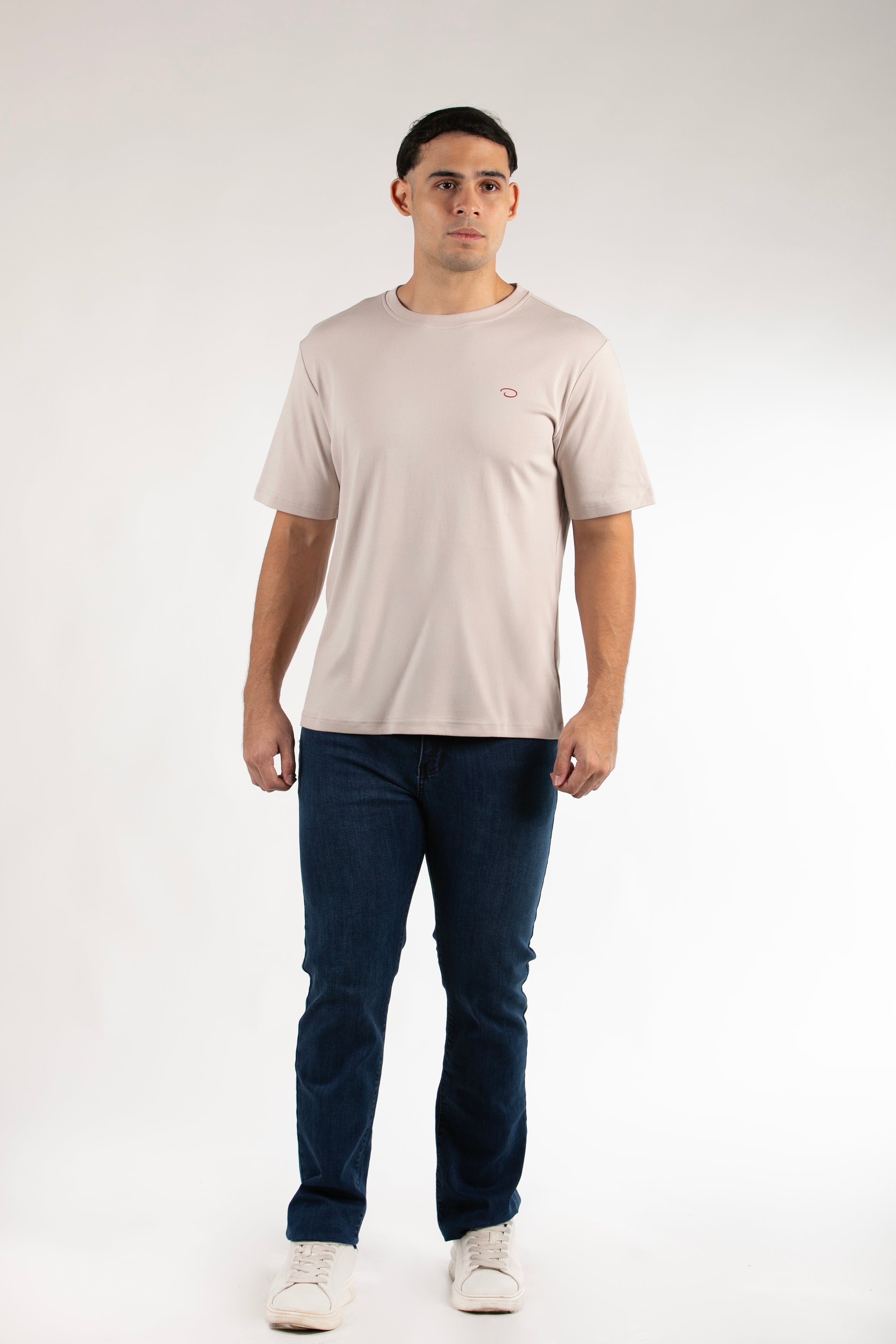 Camiseta Oscar De La Renta Mangas Cortas Lisa Para Caballeros