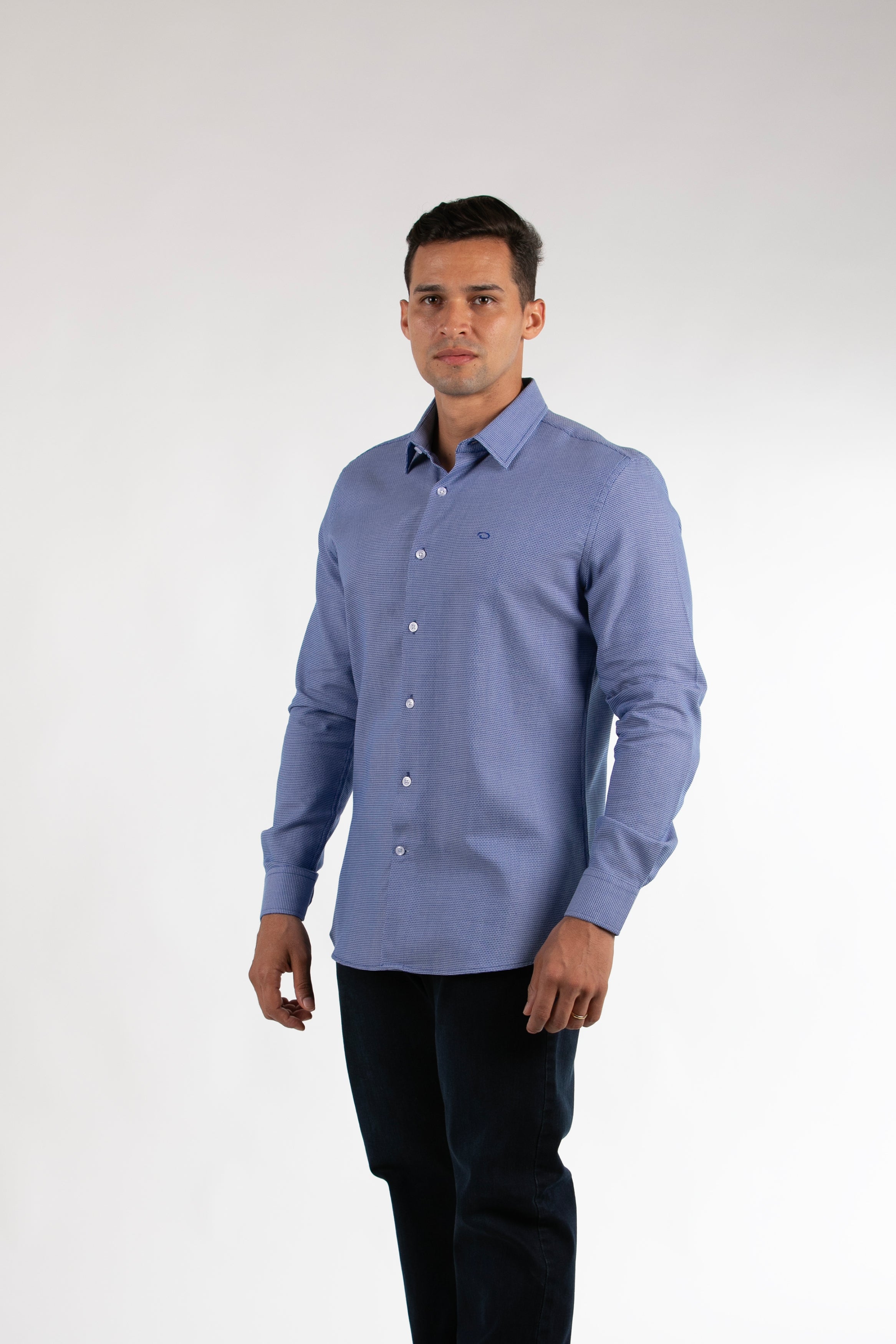 Camisa Oscar de La Renta Mangas Largas Cuadros para Caballeros