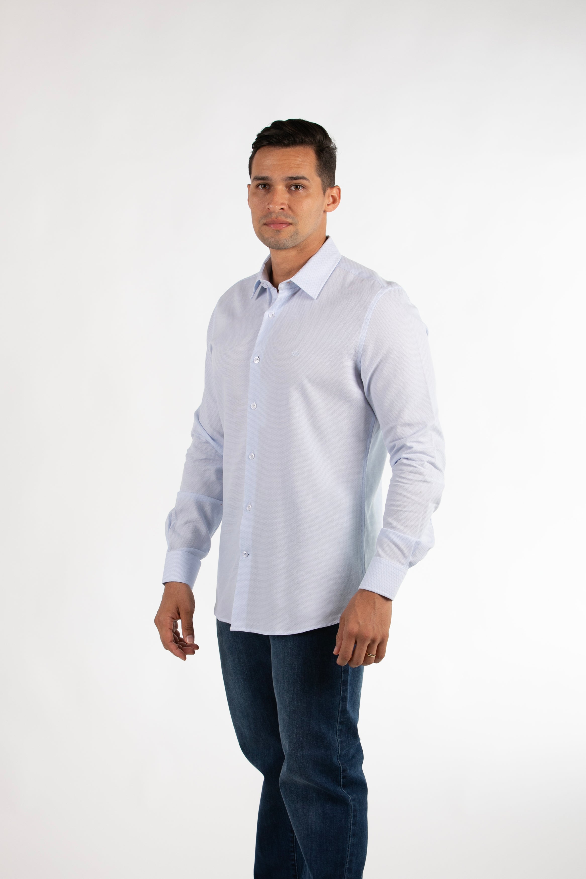 Camisa Oscar de La Renta Mangas Largas Cuadros para Caballeros