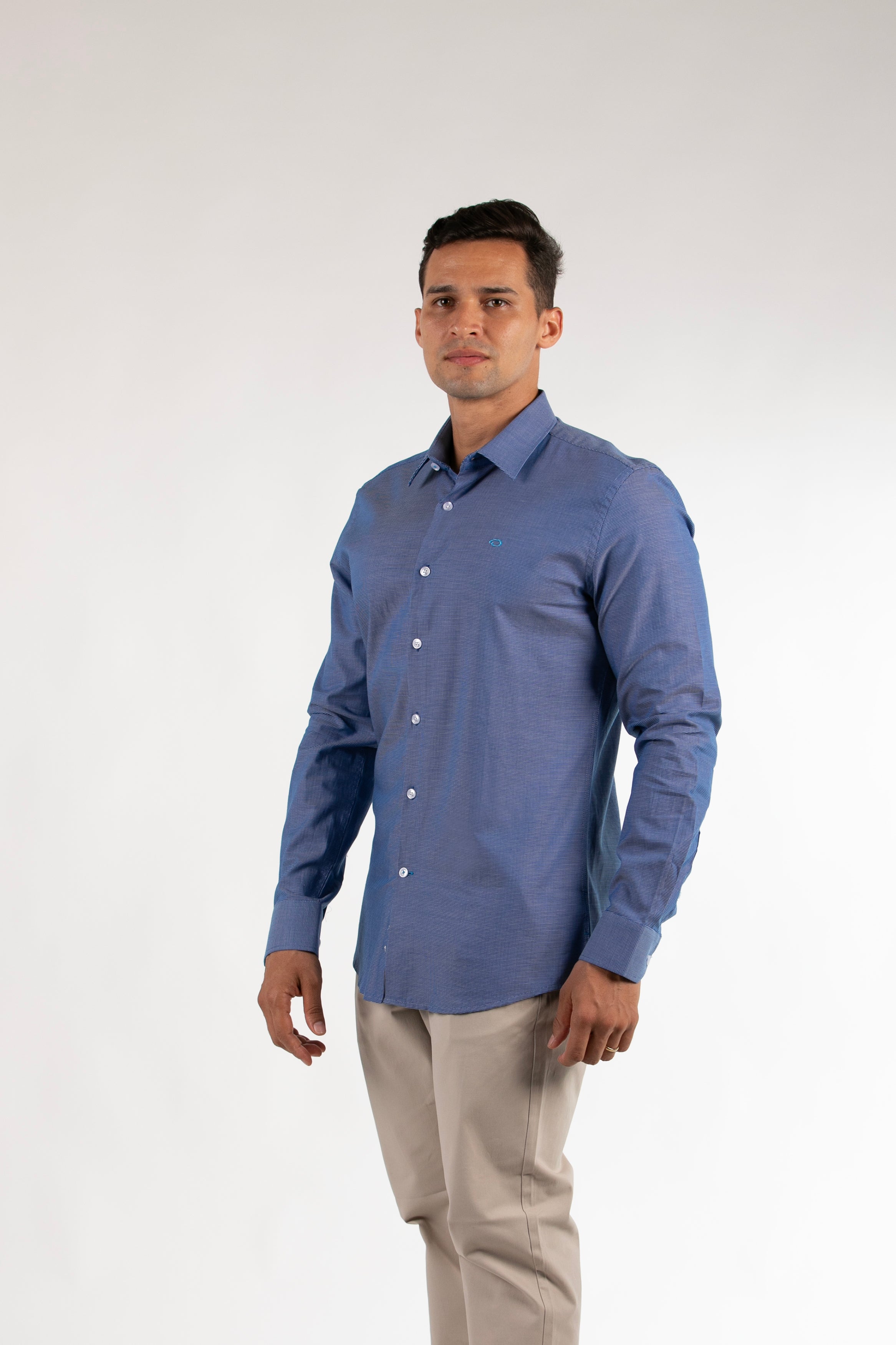 Camisa Oscar De La Renta Mangas Largas Cuadros Para Caballeros