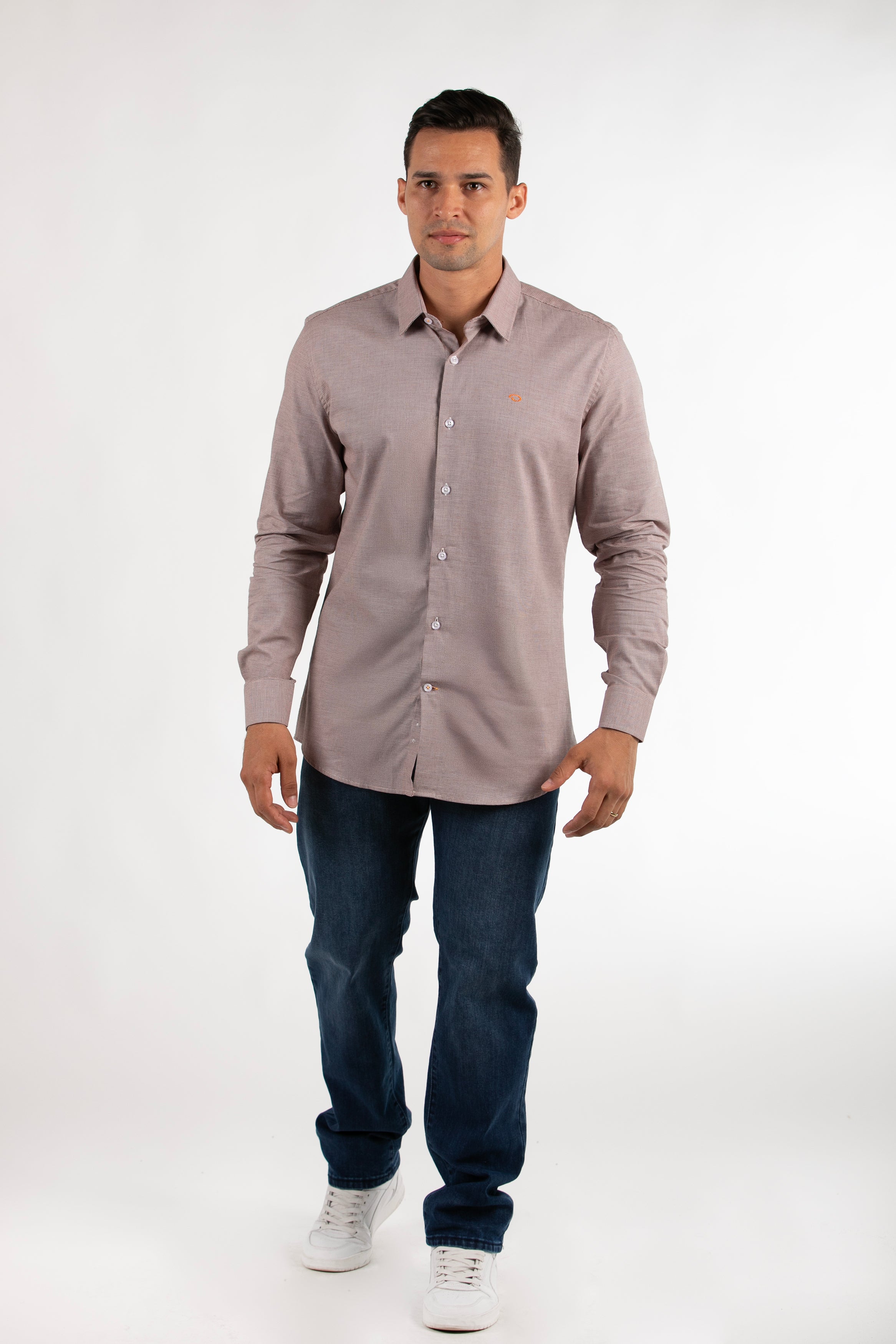 Camisa Oscar De La Renta Mangas Largas Cuadros Para Caballeros