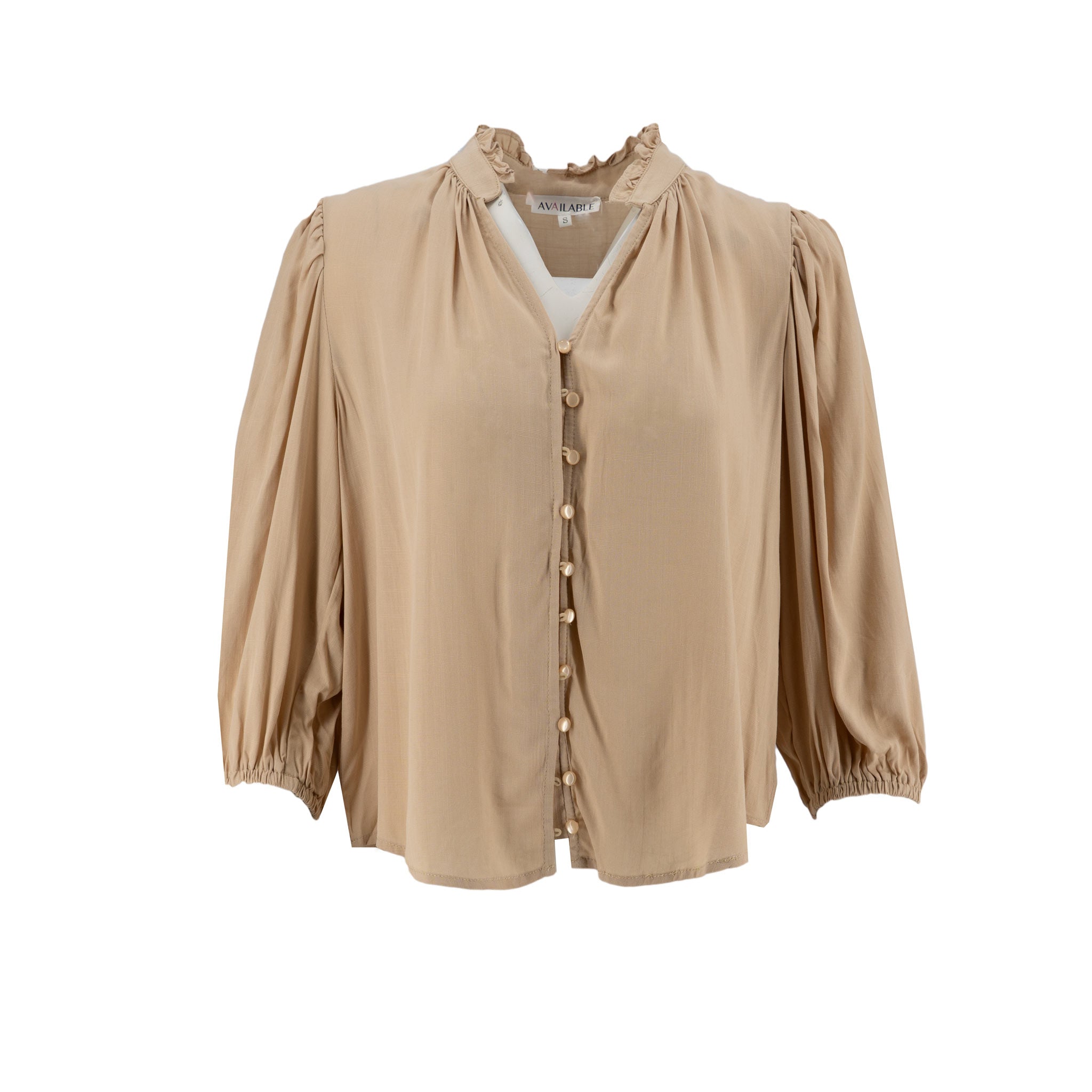 Blusa Available Mangas Cortas Lisa para Damas