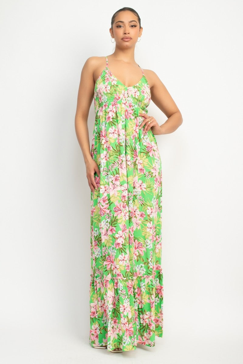 Vestido Blashe sin Mangas Hojas para Damas