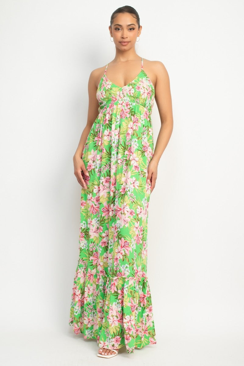Vestido Blashe sin Mangas Hojas para Damas