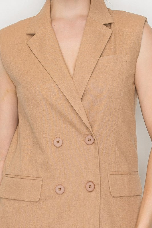 Chaqueta Blashe 4 Botones Lisa Para Damas