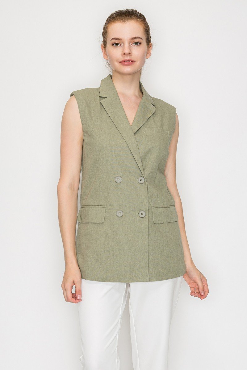 Chaqueta Blashe 4 Botones Lisa Para Damas