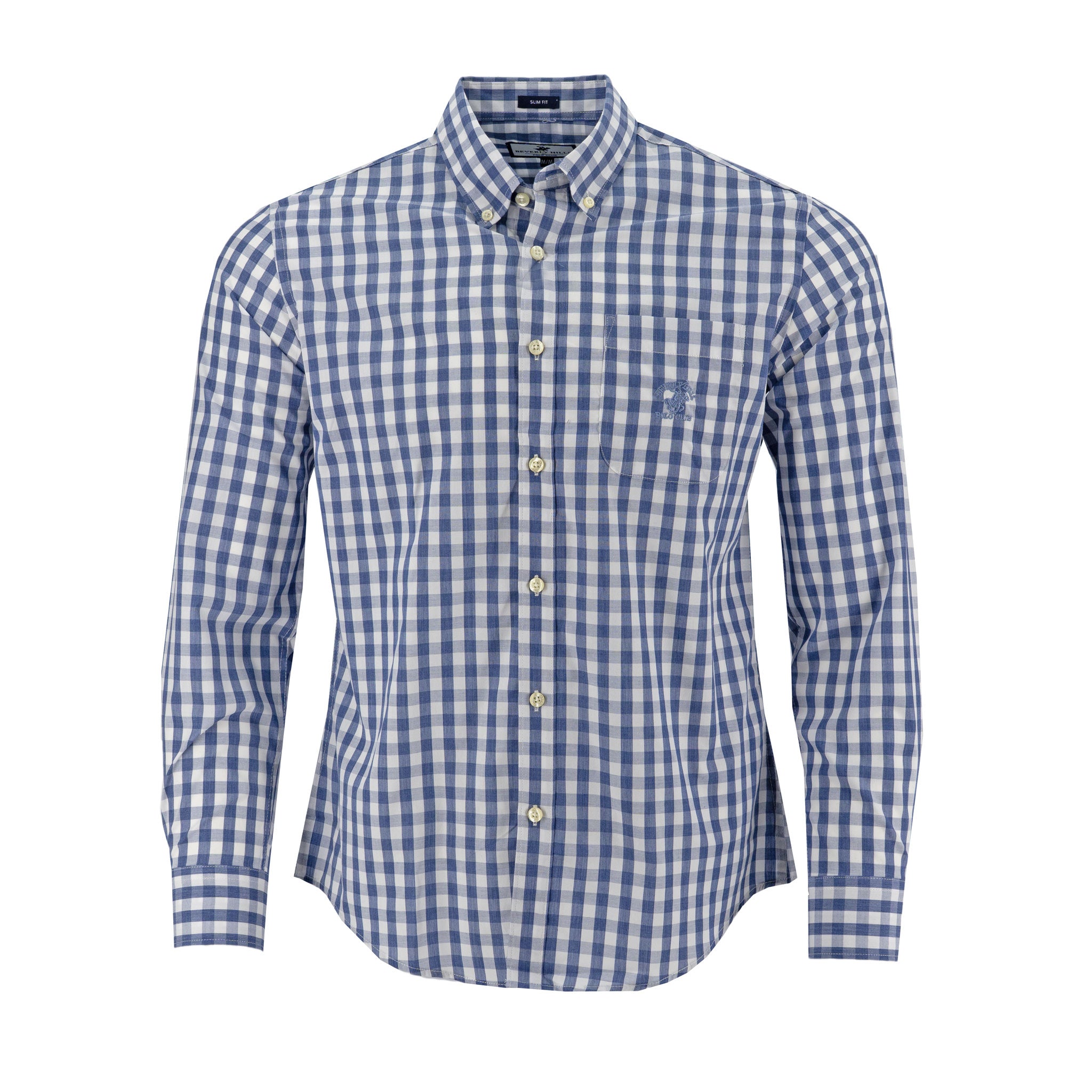 Camisa Beverly Hills Mangas Largas Cuadros para Caballeros