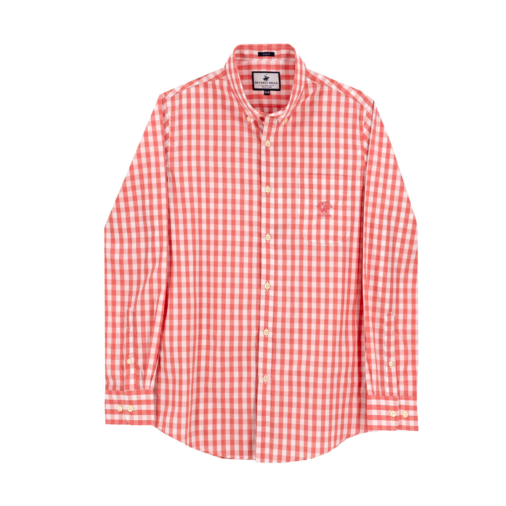 Camisa Beverly Hills Mangas Largas Cuadros para Caballeros – vista 2