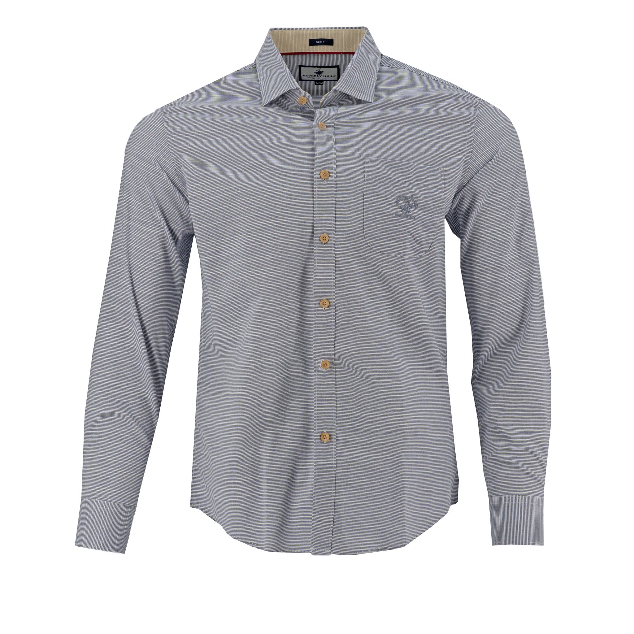 Camisa Beverly Hills Mangas Largas Lisa para Caballeros – vista 2