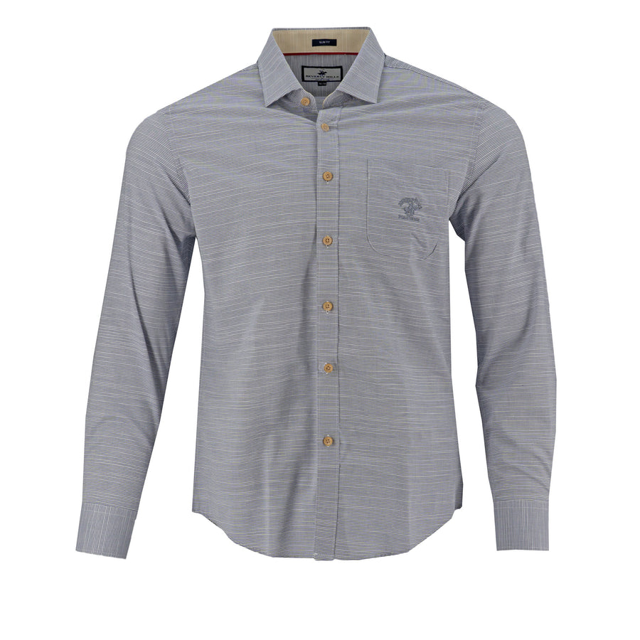 Camisa Beverly Hills Mangas Largas Lisa para Caballeros – vista 2