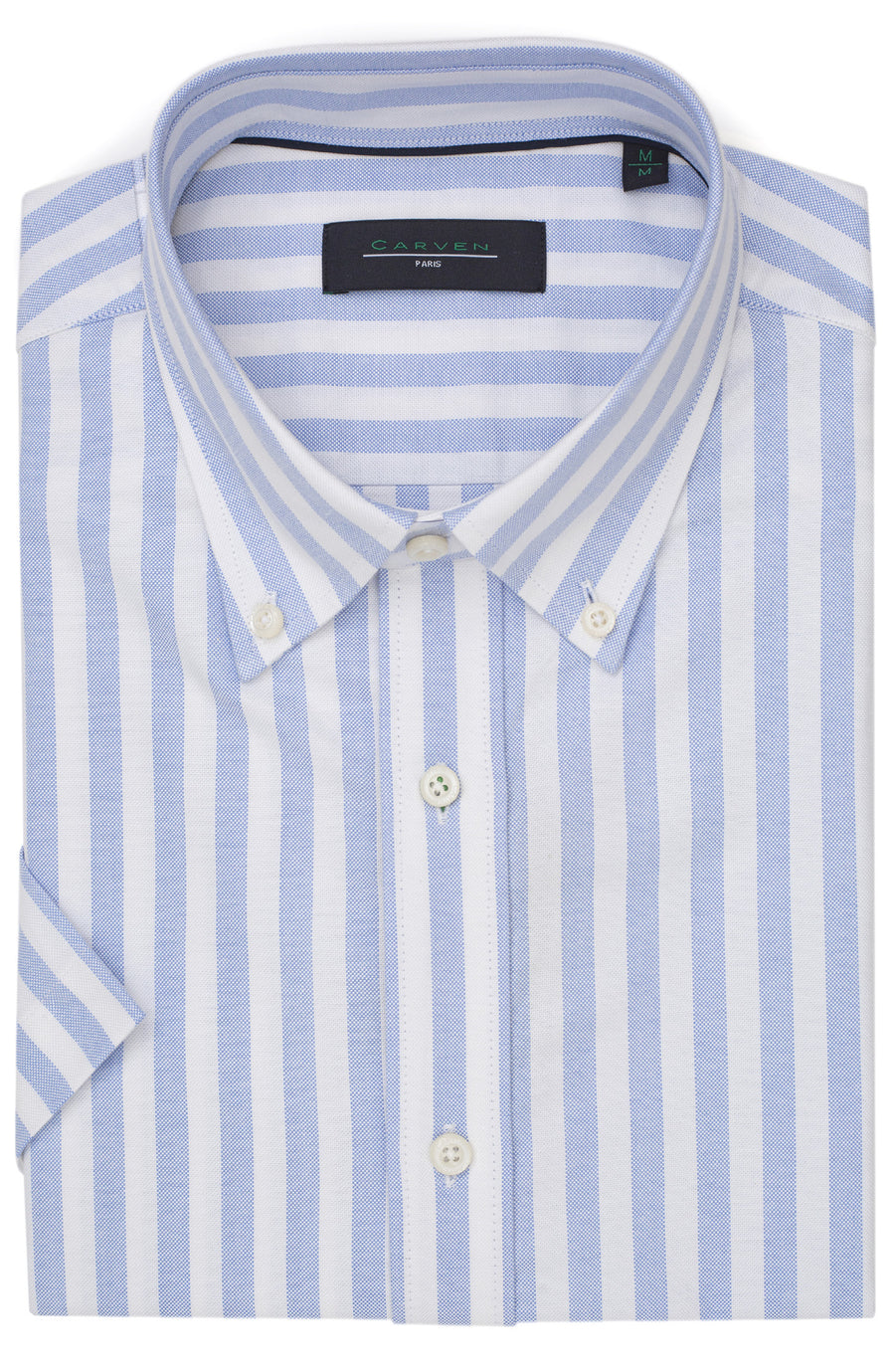 Camisa Carven Manga Corta Rayas para Caballeros