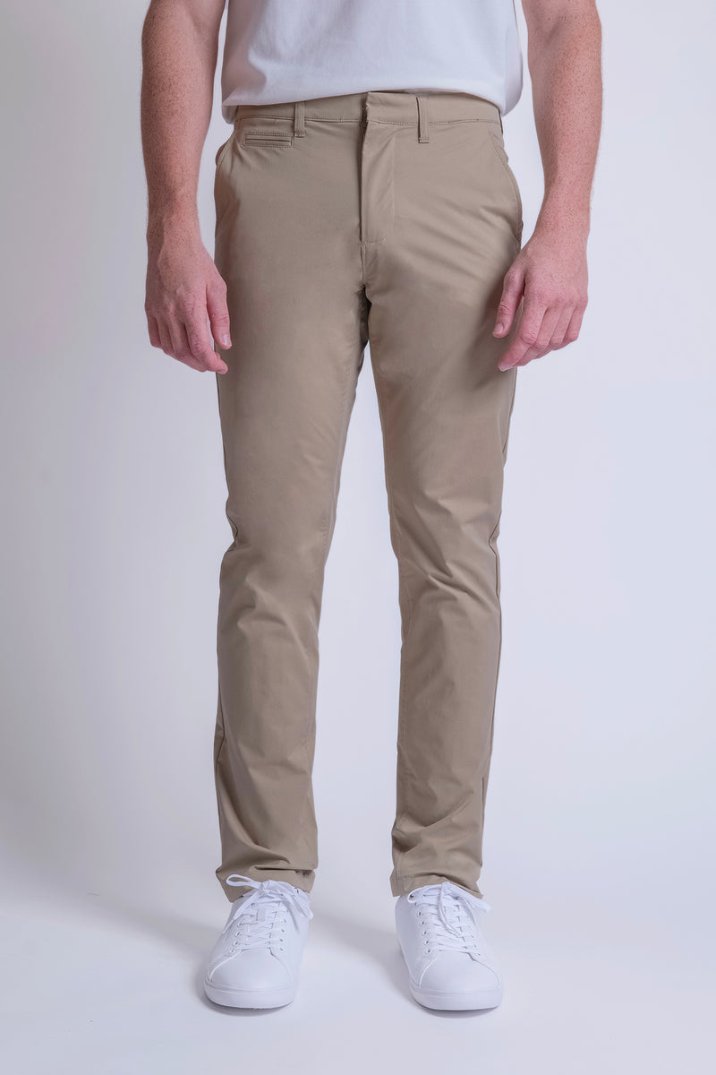 Pantalones Carven Casual Caqui/Negro para Caballeros