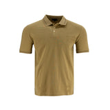 Poloshirt Carven Mangas Cortas Liso Camel/Blanco para Caballeros