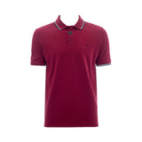 Poloshirt Carven Mangas Cortas Liso Vino para Caballeros