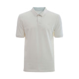 Poloshirt Carven Mangas Cortas Liso Blanco Hueso/Melocotón para Caballeros