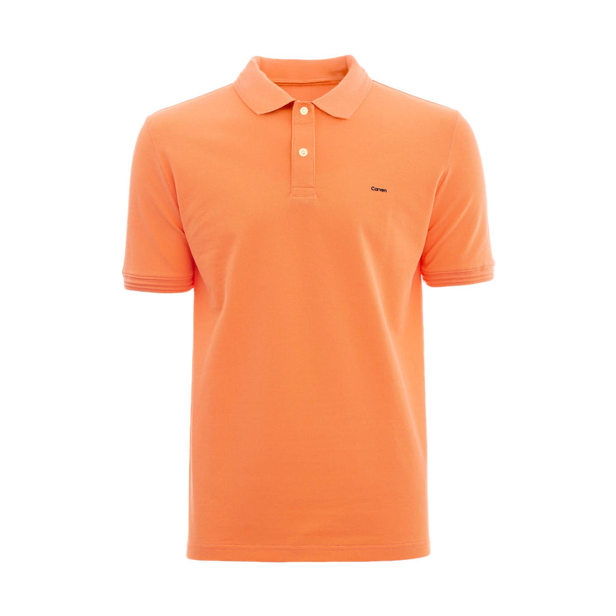Poloshirt Carven Mangas Cortas Liso para Caballeros – PEACH