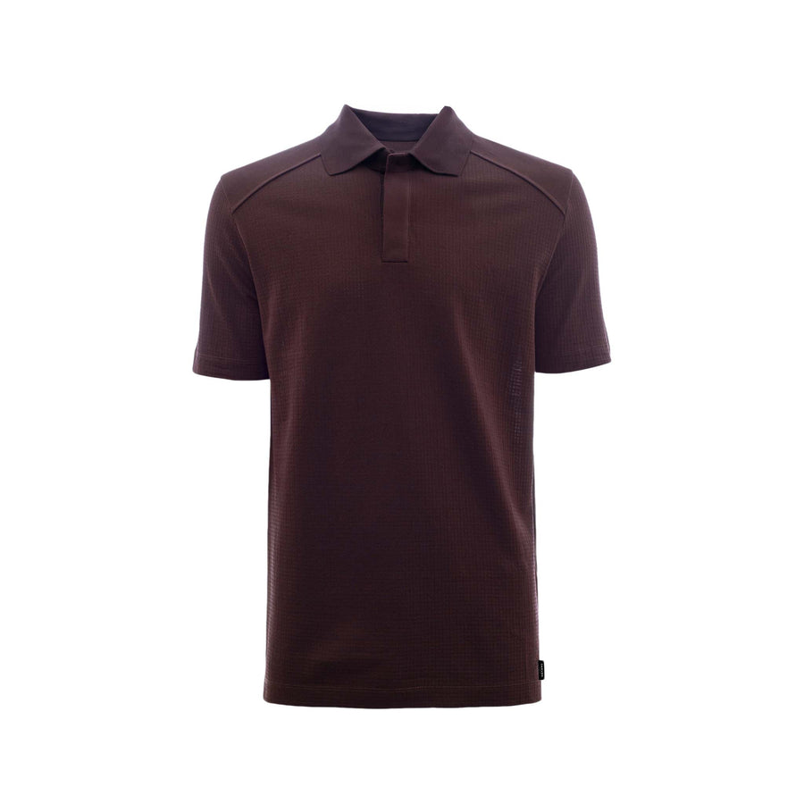 Poloshirt Carven Mangas Cortas Liso para Caballeros – DARK BURGUNDY