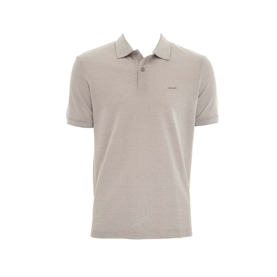 Poloshirt Carven Mangas Cortas Liso para Caballeros – STONE