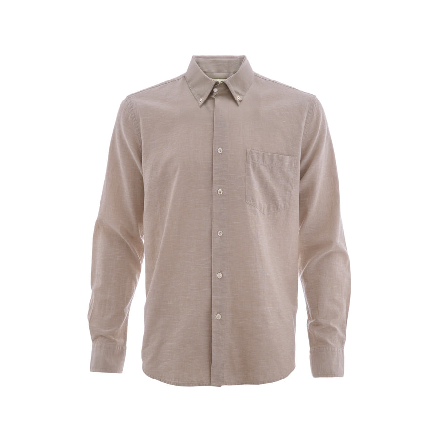 Camisa Carven Mangas Largas Lisa para Caballeros
