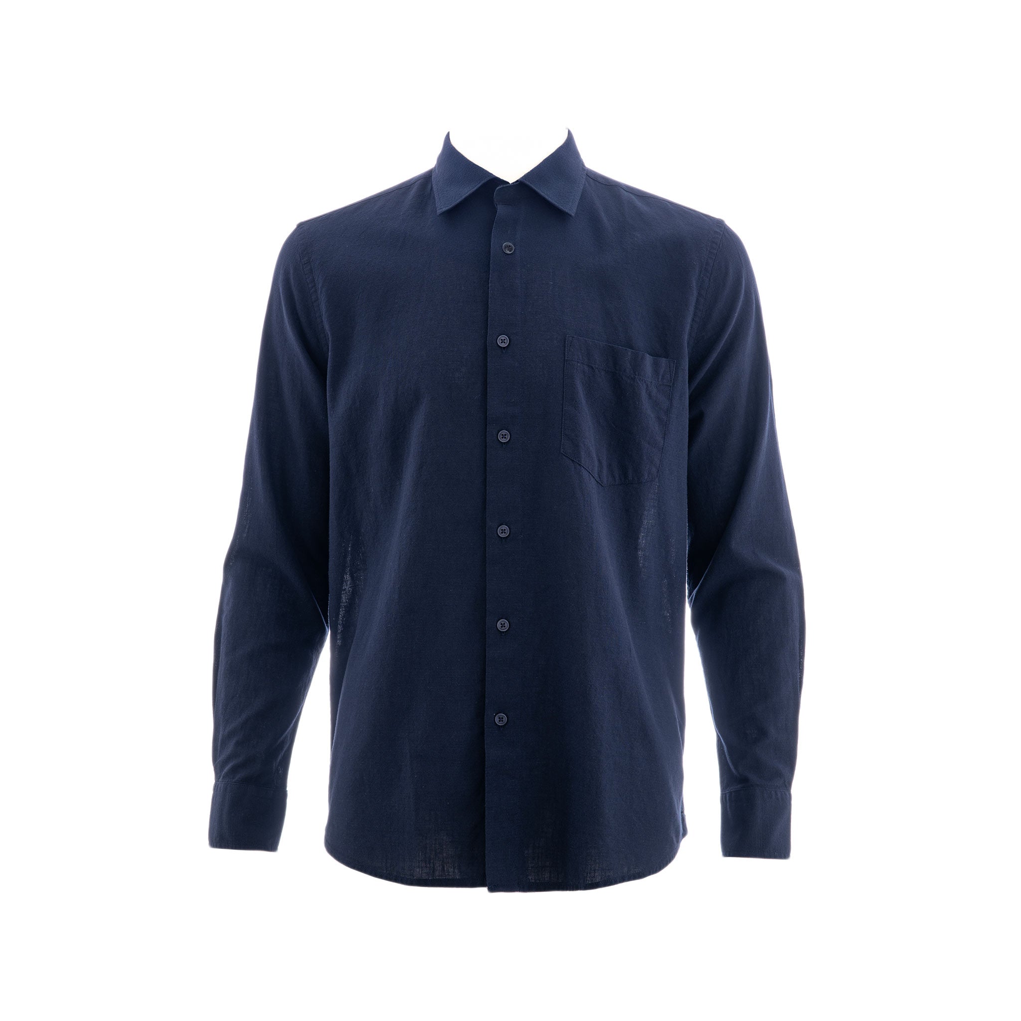 Camisa Carven Mangas Largas Lisa para Caballeros