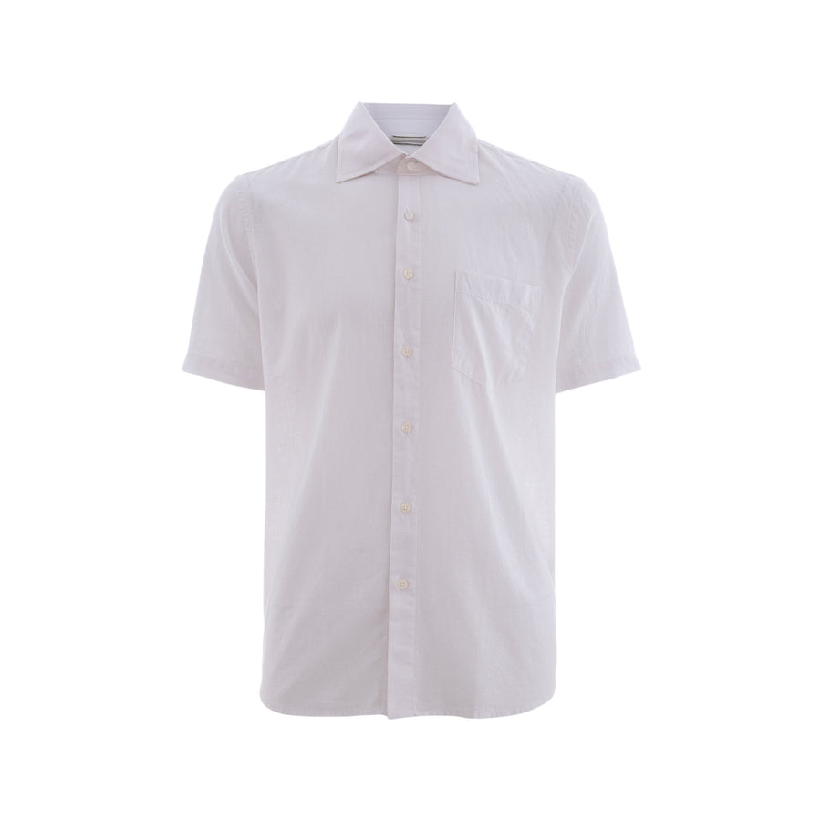 Camisa Carven Mangas Cortas Lisa para Caballeros