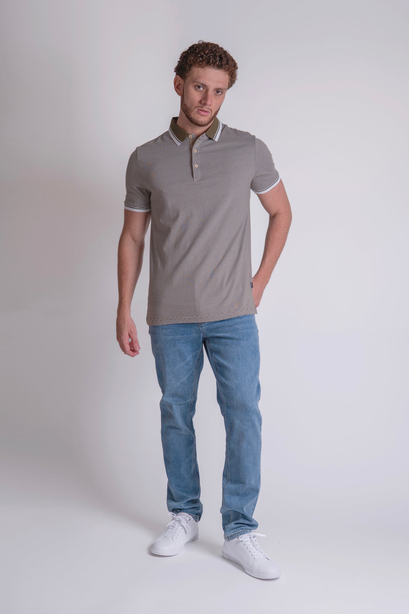 Poloshirt Carven Mangas Cortas Rayas para Caballeros