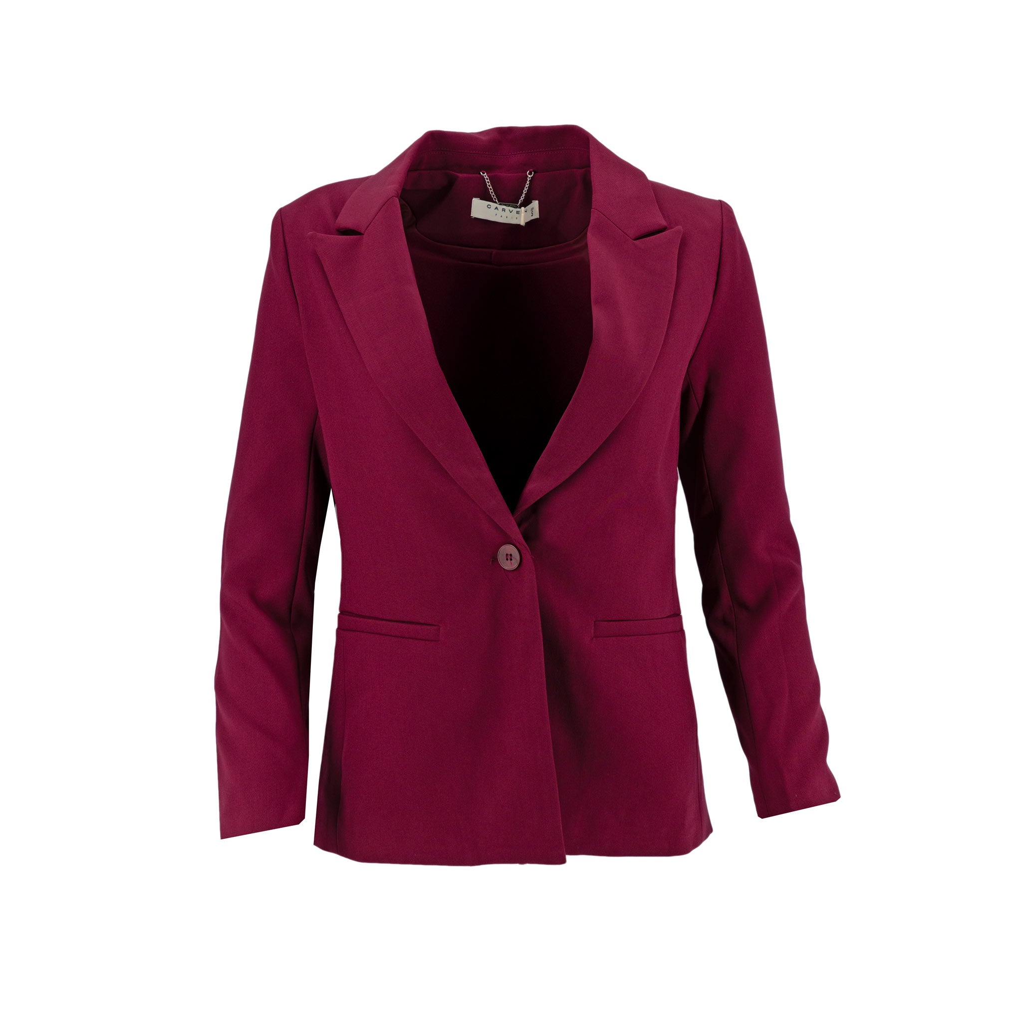 Chaqueta Carven Mangas Largas Liso Bols Tapa para Damas