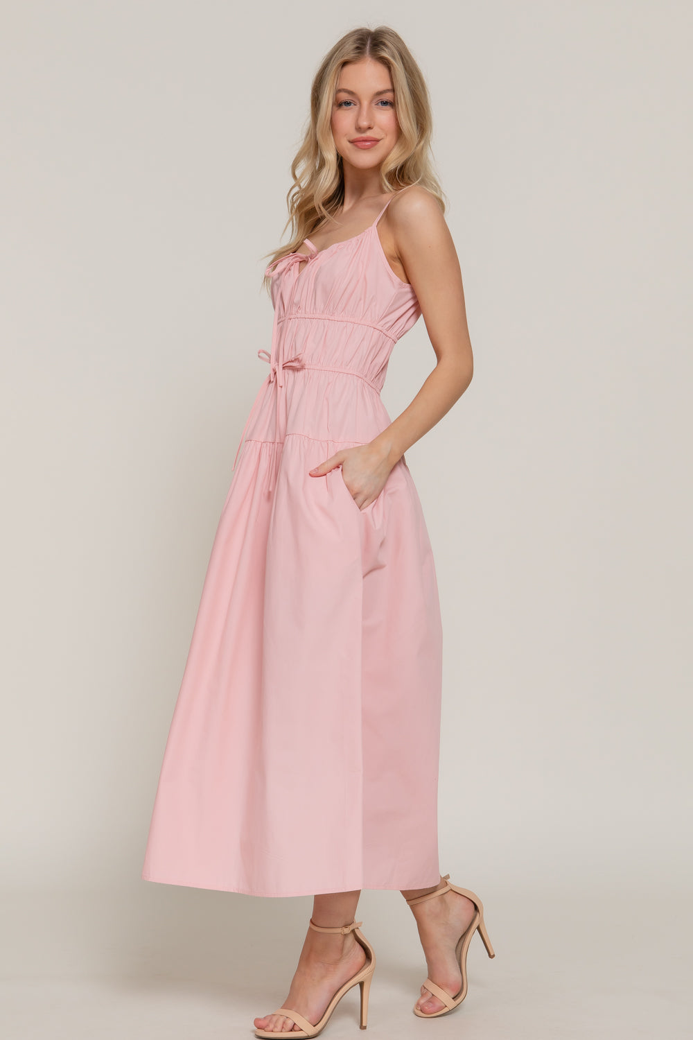 Vestido Active Basic Liso Largo Para Damas by Active Basic