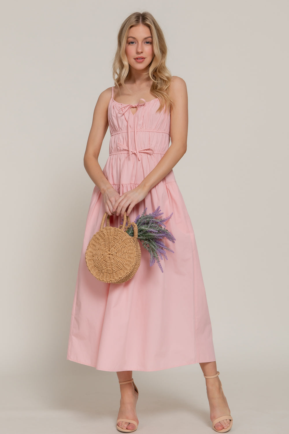 Vestido Active Basic Liso Largo Para Damas