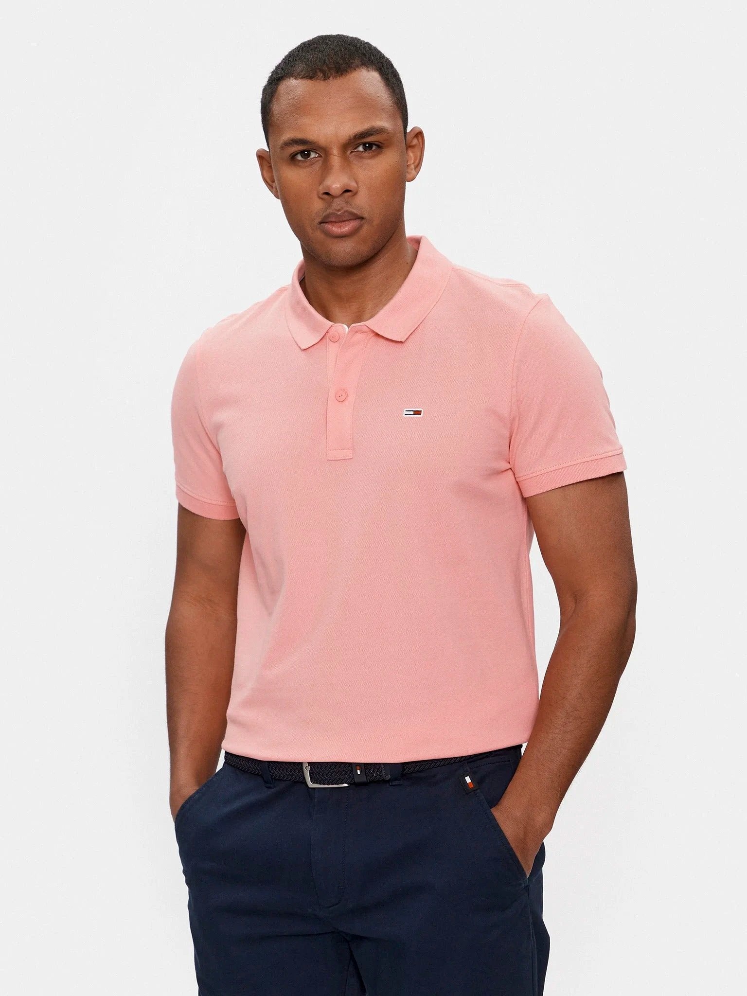 Poloshirt Tommy Jeans Mangas Cortas Liso P/ Caballeros by Tommy Jeans