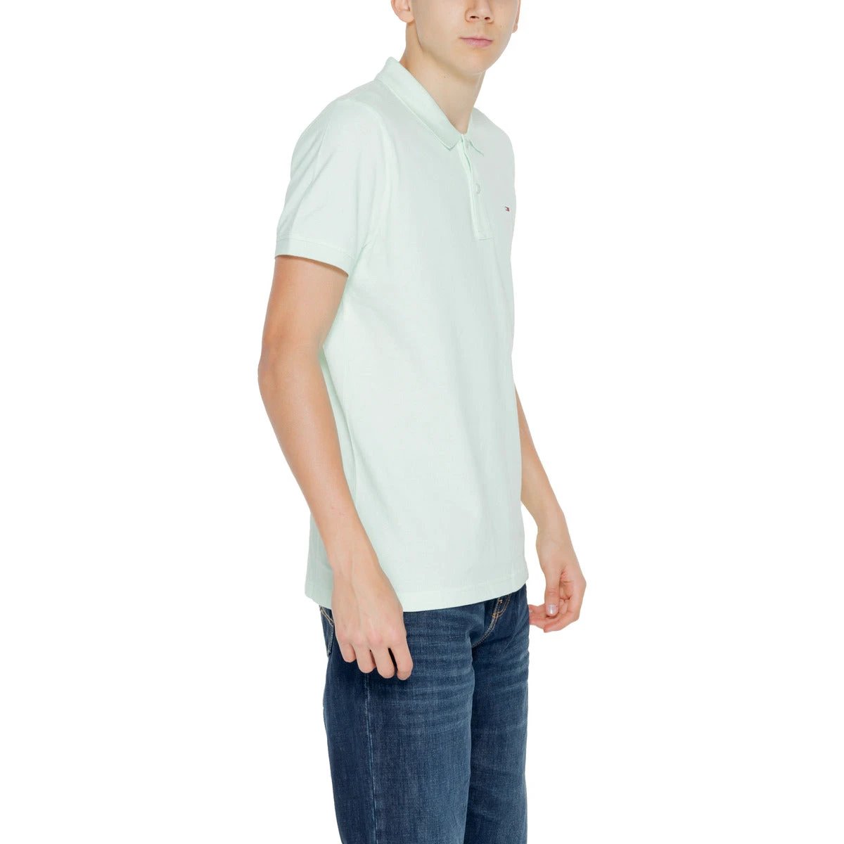 Poloshirt Tommy Jeans Mangas Cortas Liso P/ Caballeros by Tommy Jeans