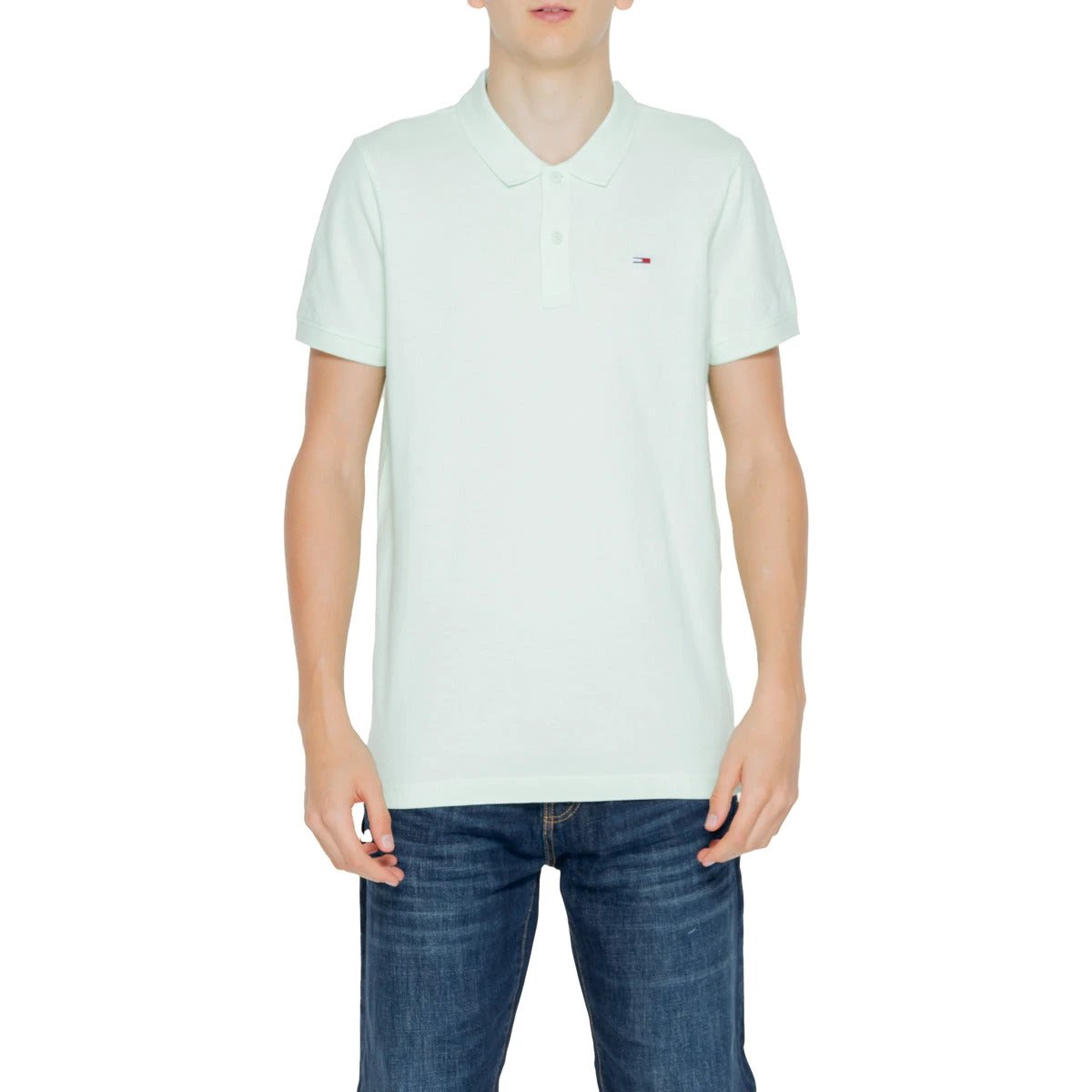 Poloshirt Tommy Jeans Mangas Cortas Liso P/ Caballeros by Tommy Jeans
