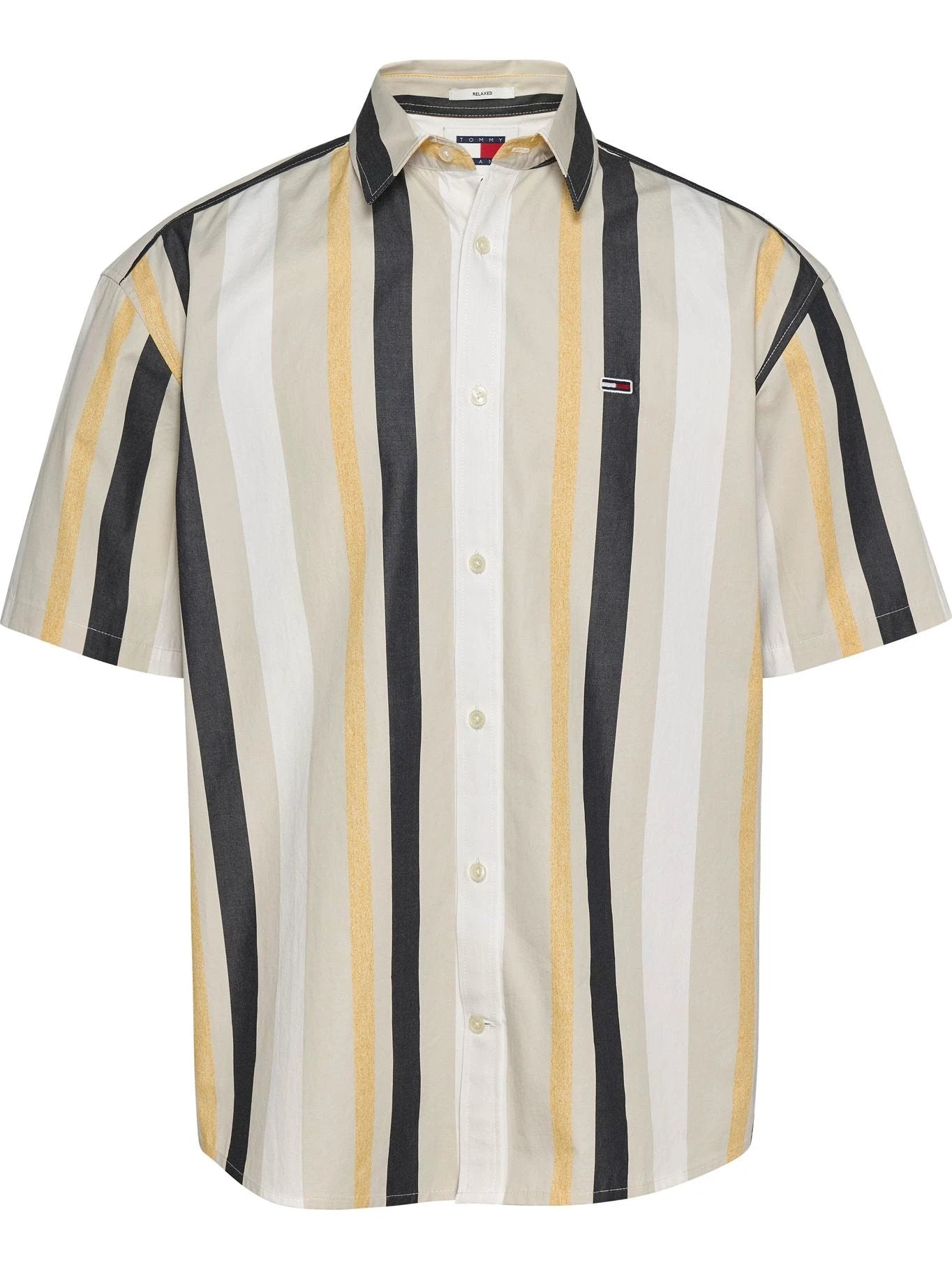 Camisa Tommy Jeans Mangas Cortas Rayas P/ Caballeros by Tommy Jeans
