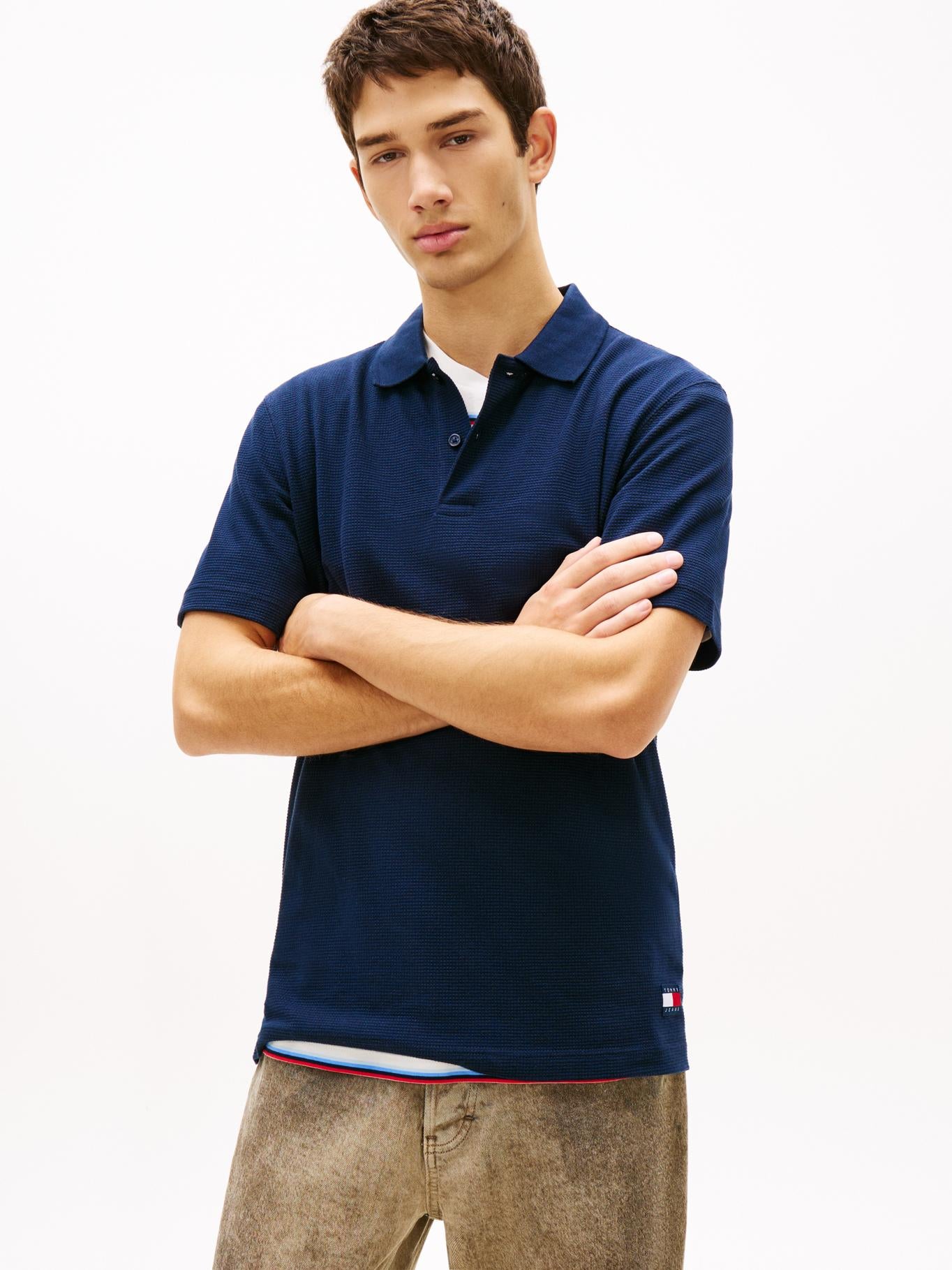Poloshirt Tommy Jeans Mangas Cortas Liso para Caballeros